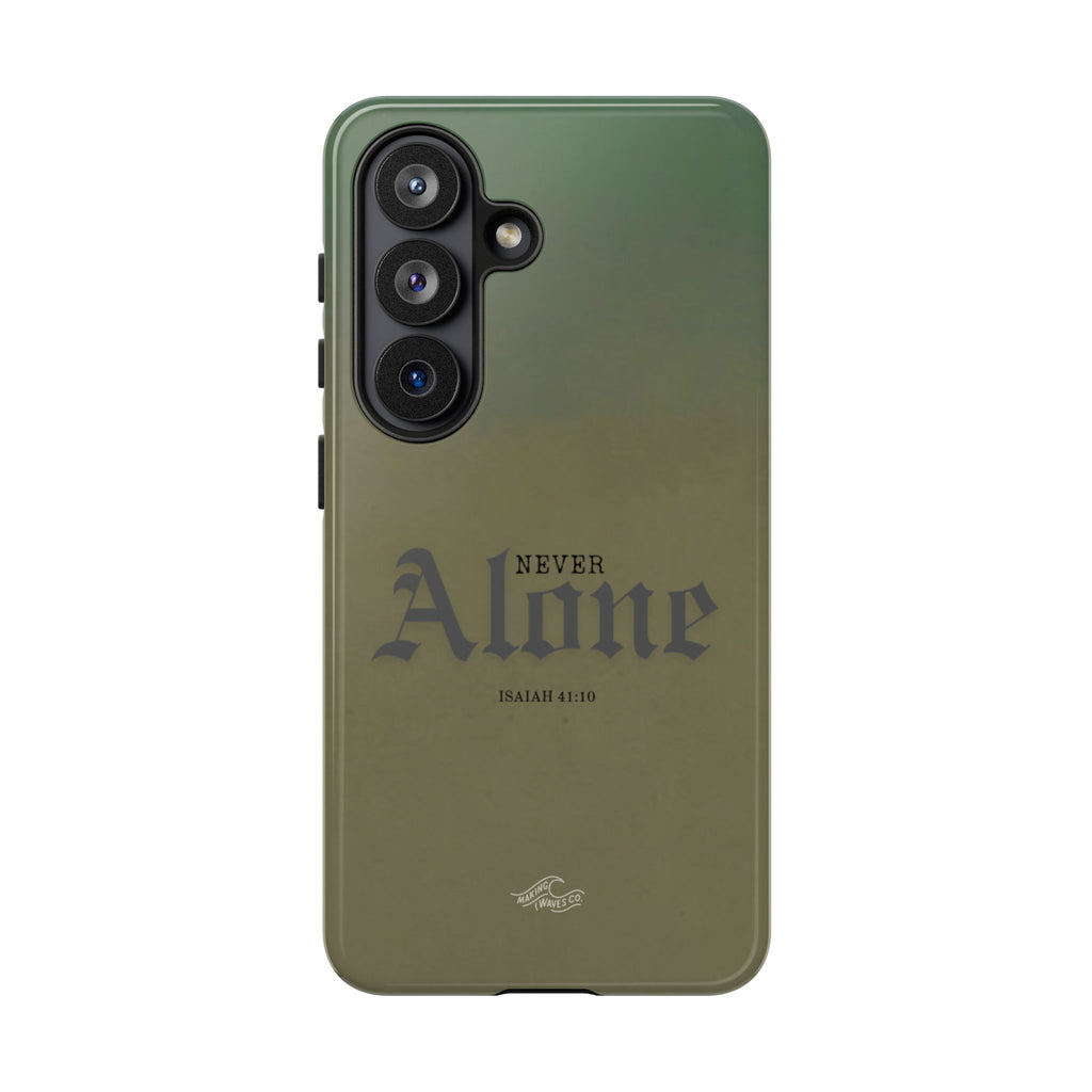 Never Alone Coastal Christian Samsung Phone Case