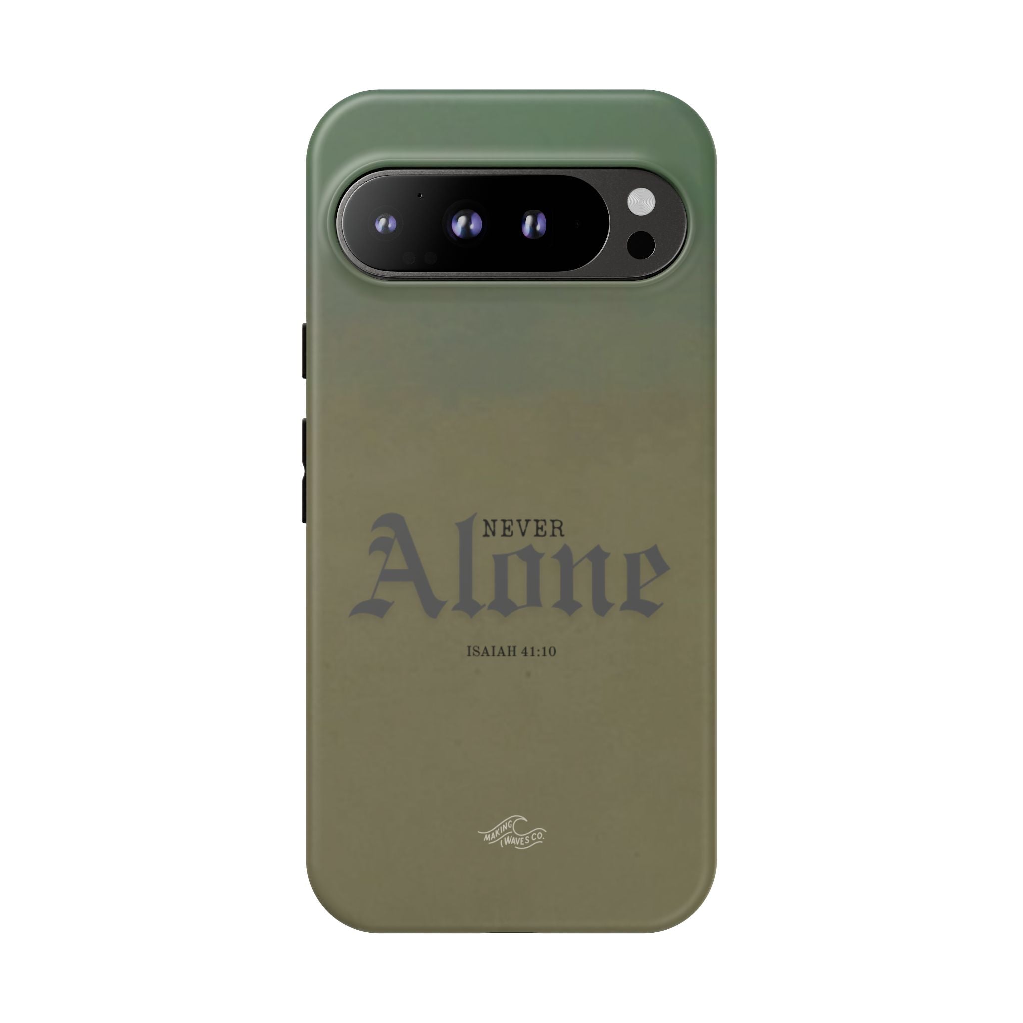 Never Alone Coastal Christian Samsung Phone Case