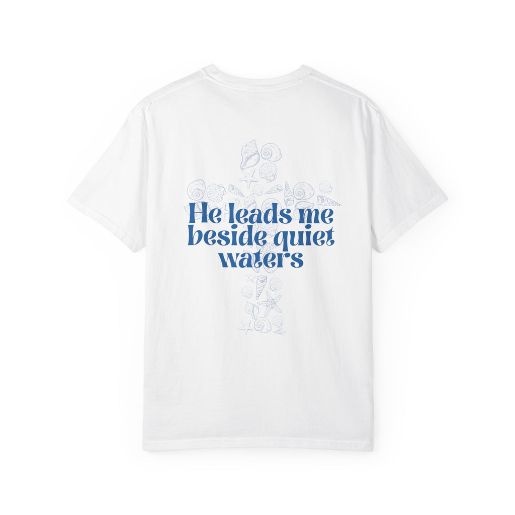 He Leads Me Beside Quiet Waters - Coastal Heritage Tee