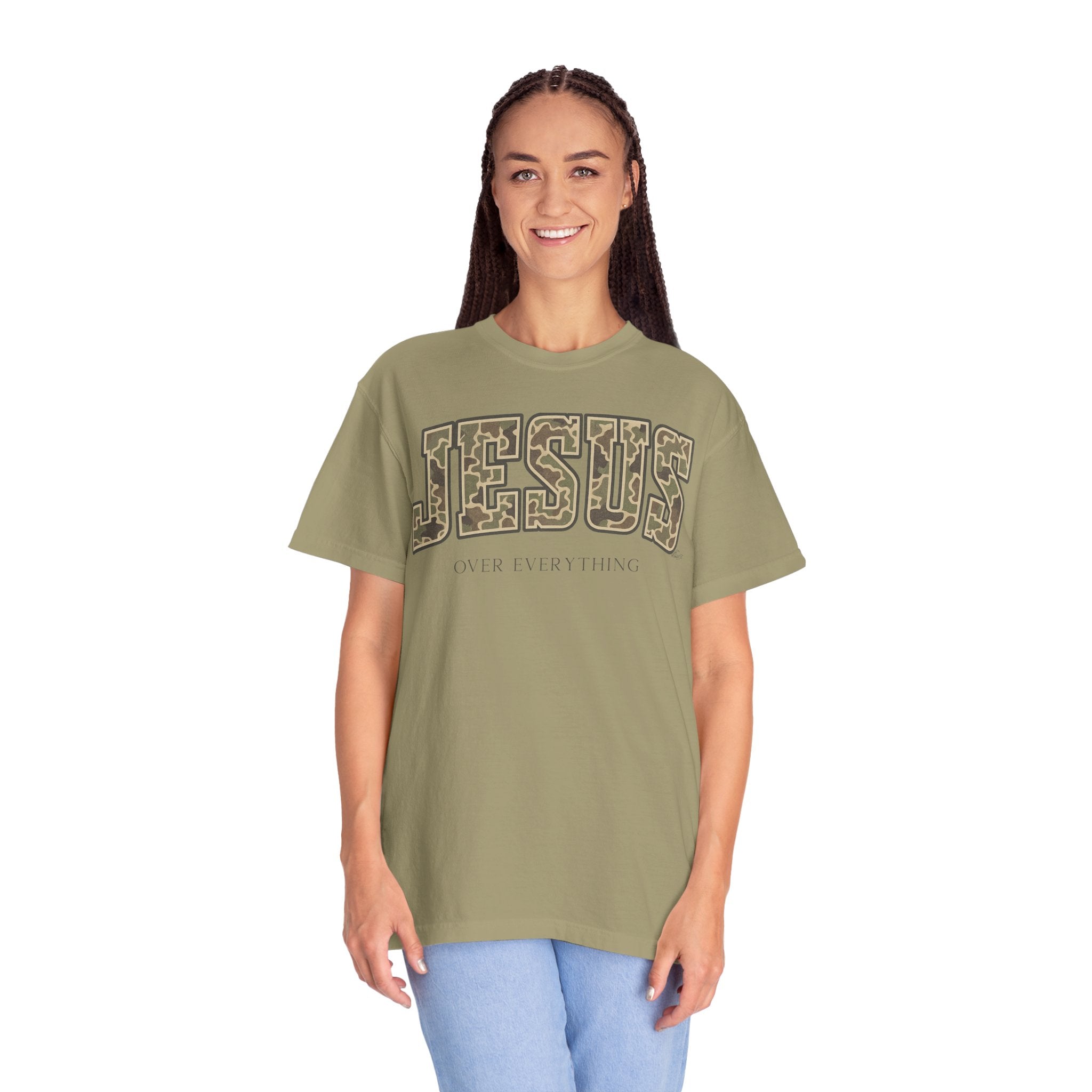 Jesus over everything Camo Unisex Tee