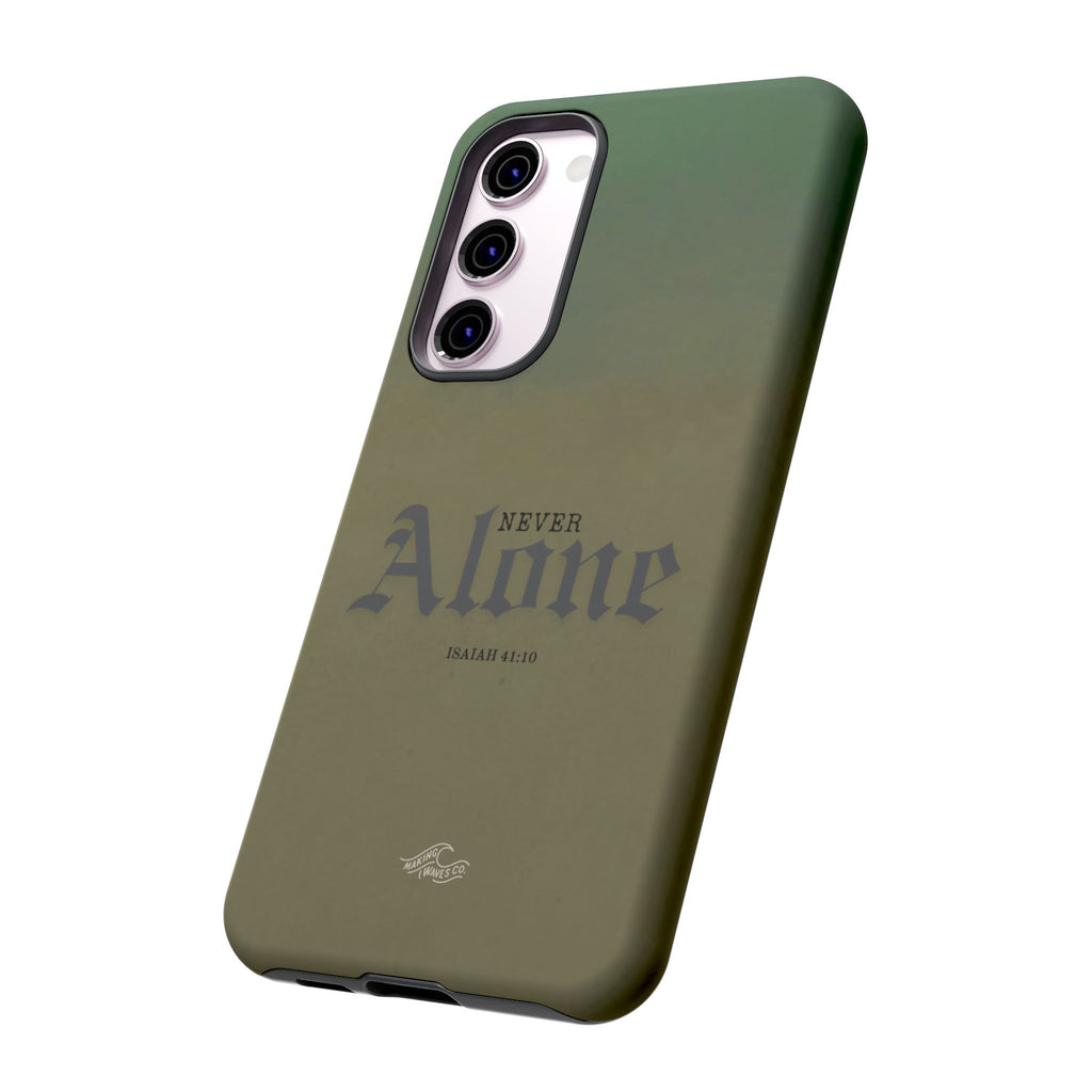 Never Alone Coastal Christian Samsung Phone Case
