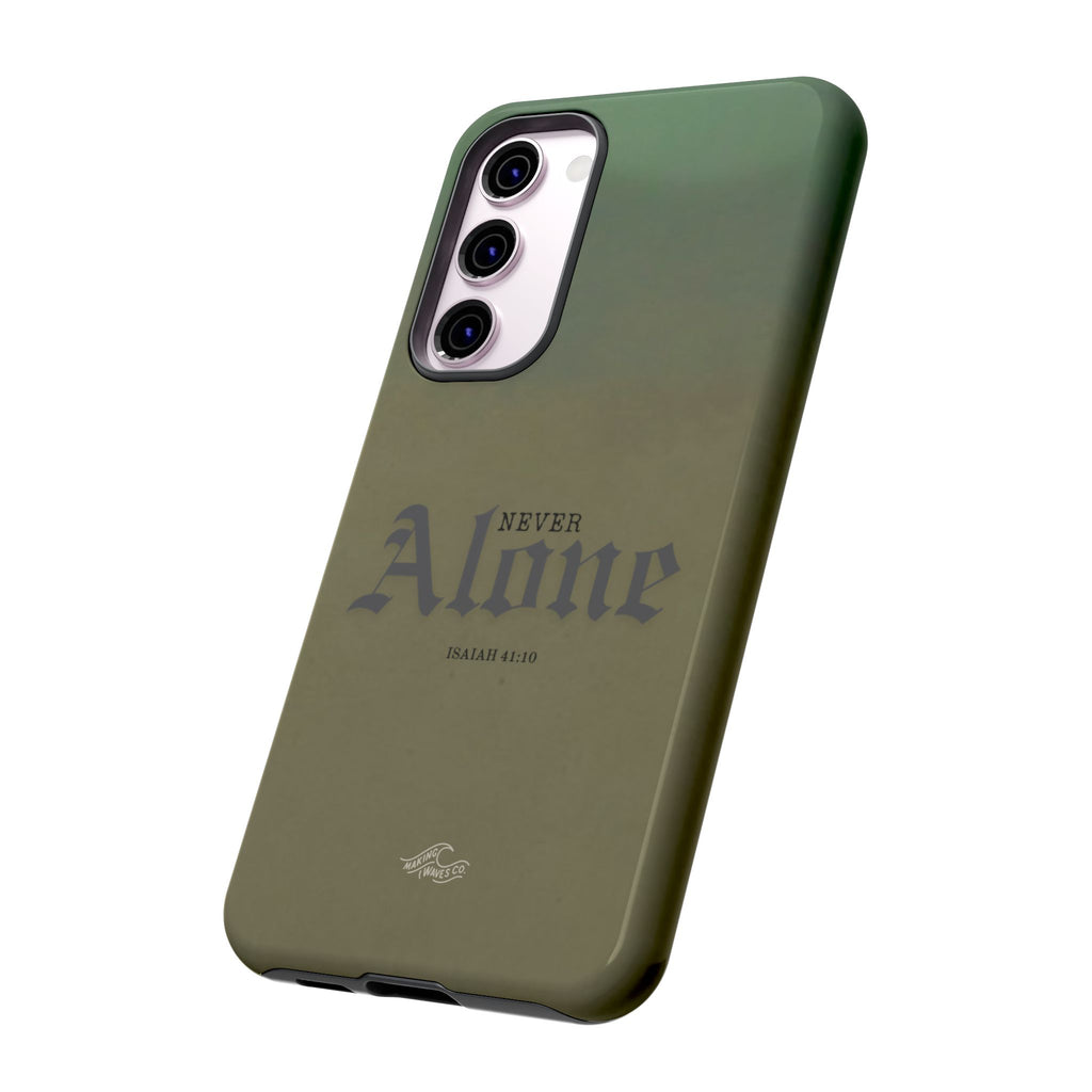 Never Alone Coastal Christian Samsung Phone Case