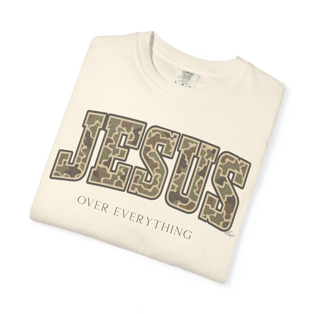 Jesus over everything Camo Unisex Tee