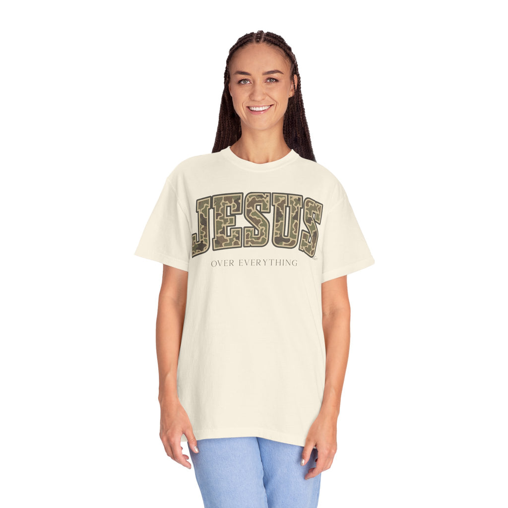 Jesus over everything Camo Unisex Tee