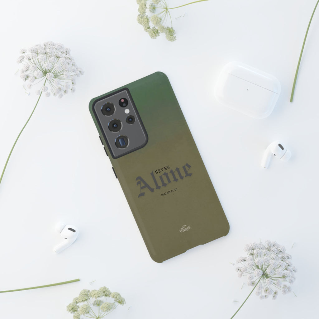 Never Alone Coastal Christian Samsung Phone Case