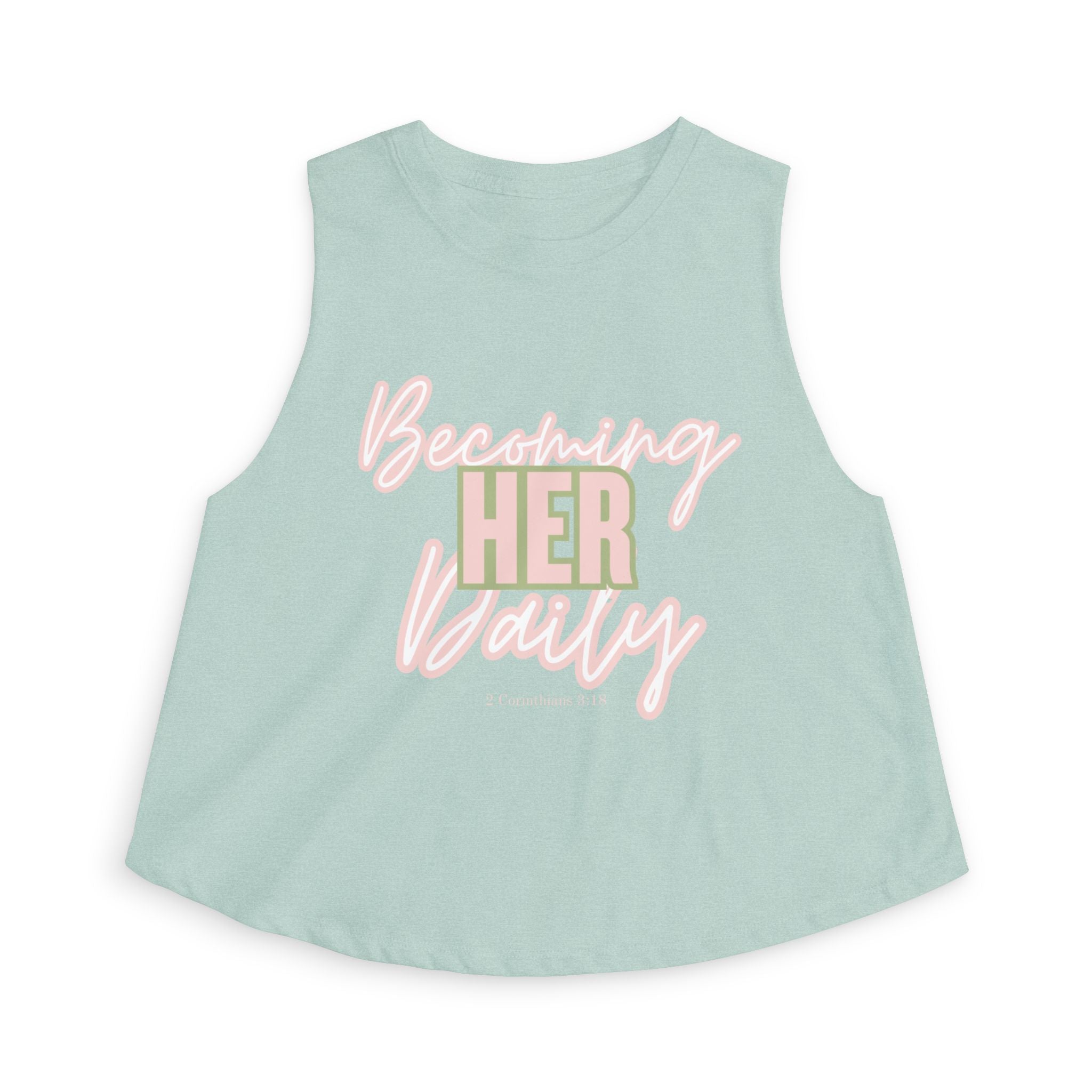 Becoming Her Daily - Coastal Soft Crop Tank