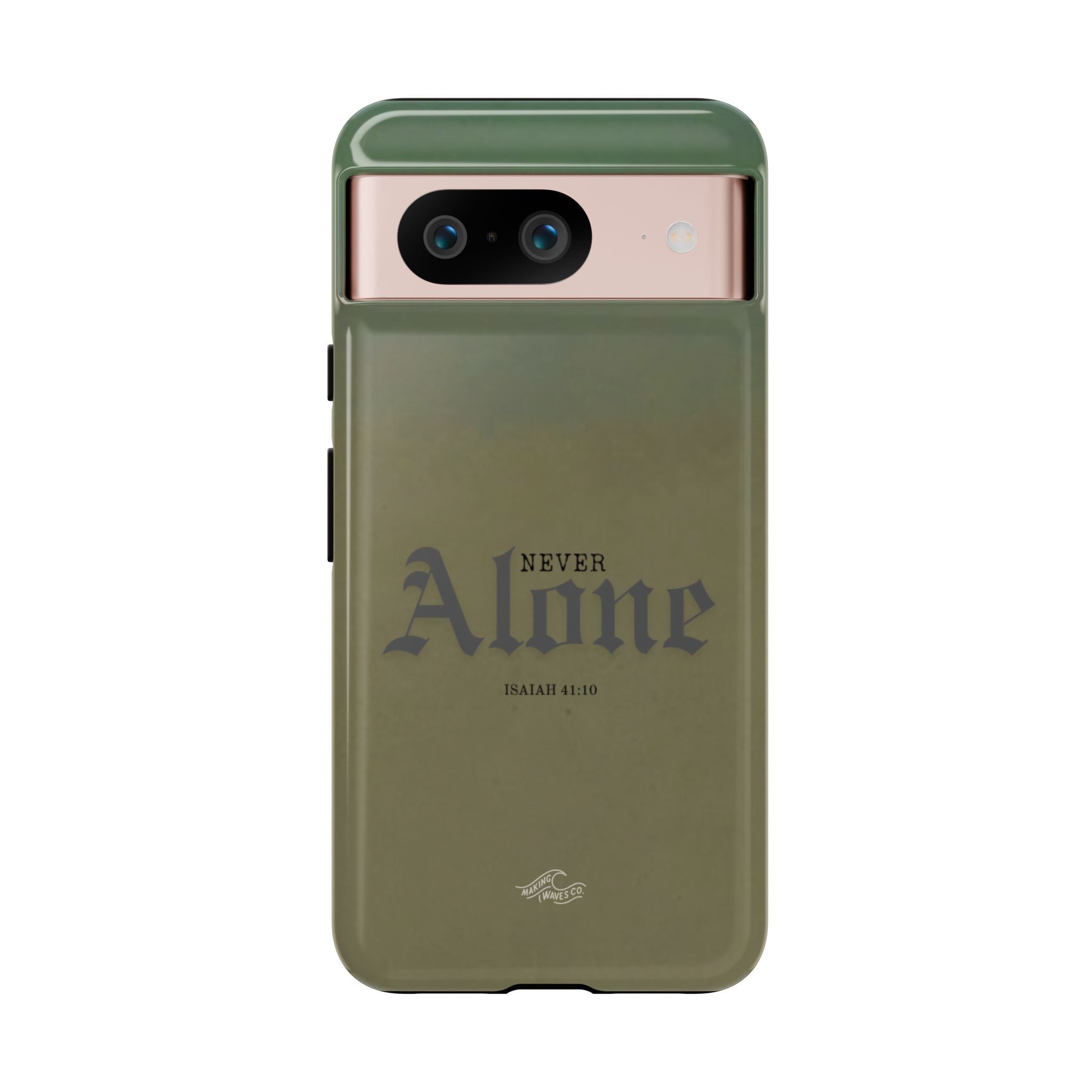 Never Alone Coastal Christian Samsung Phone Case