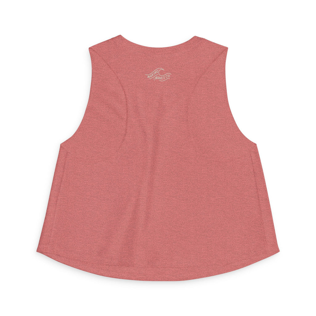 Salty Moms Love Jesus  - Coastal Soft Crop Tank