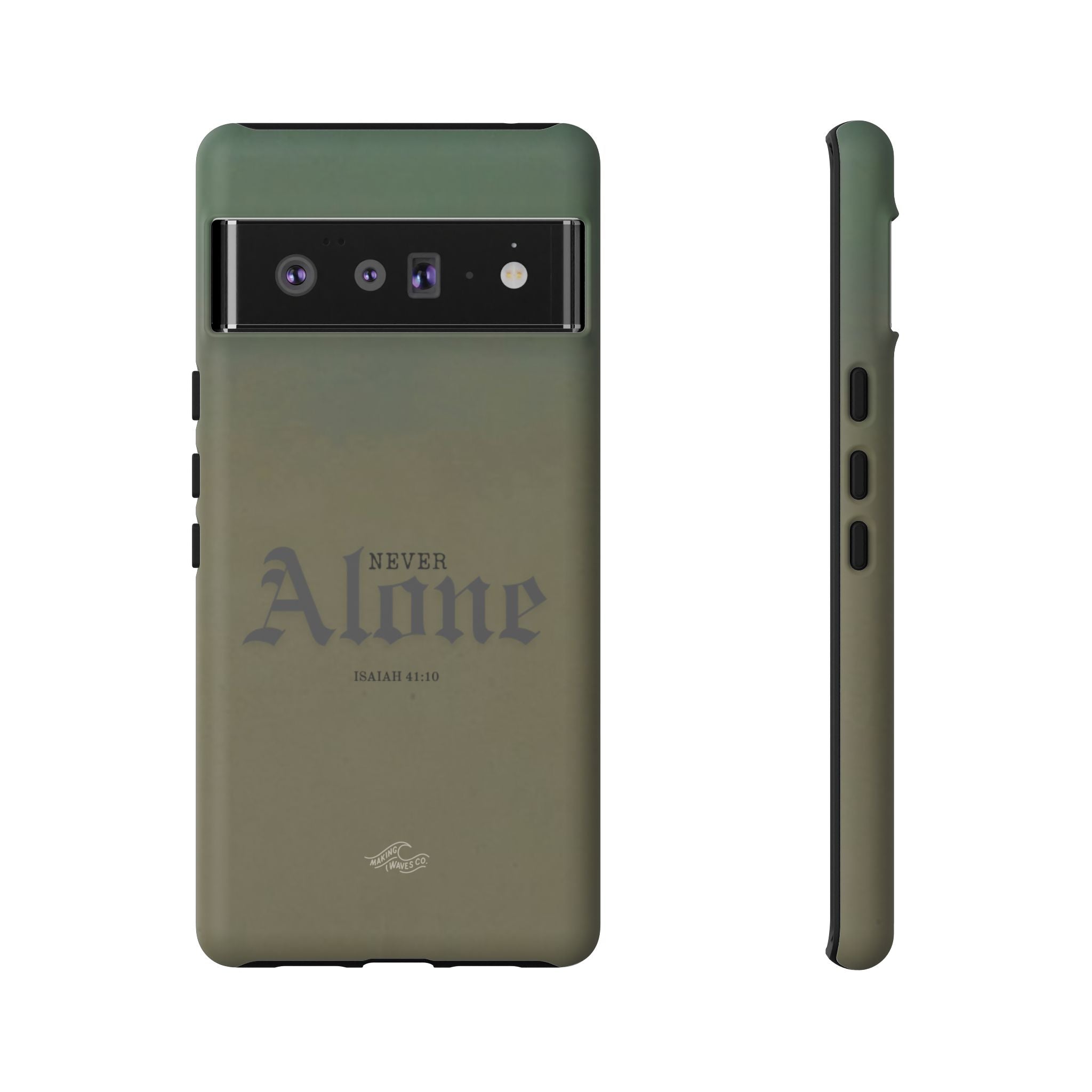 Never Alone Coastal Christian Samsung Phone Case