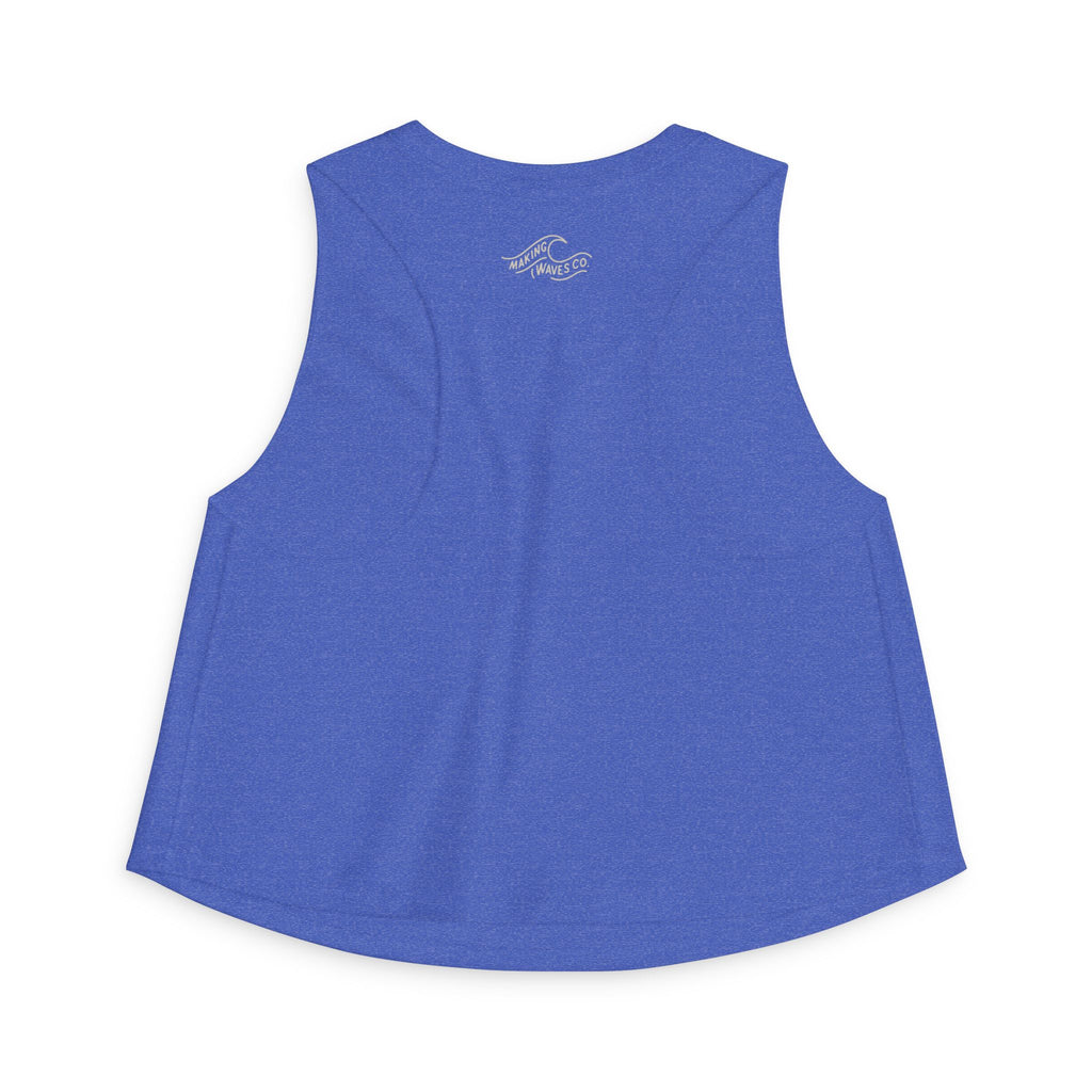 Salty Moms Love Jesus  - Coastal Soft Crop Tank