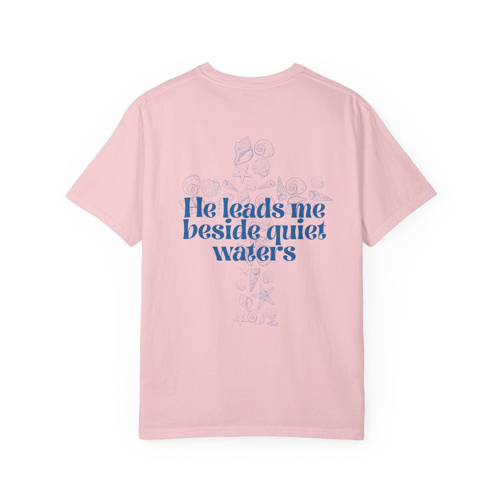 He Leads Me Beside Quiet Waters - Coastal Heritage Tee
