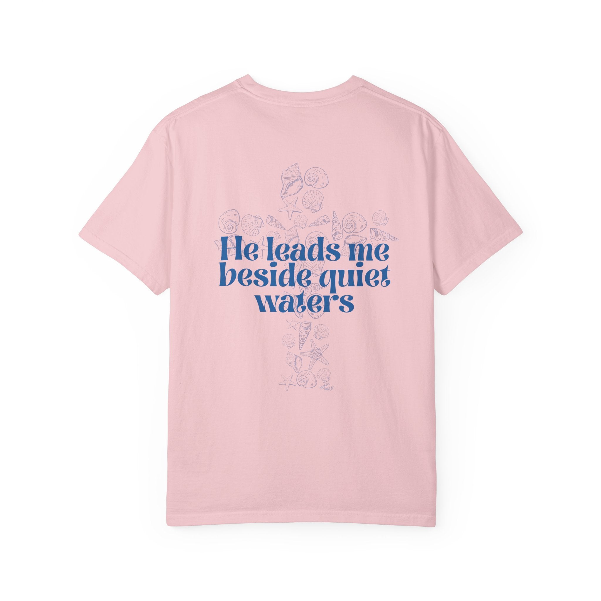 He Leads Me Beside Quiet Waters - Coastal Heritage Tee