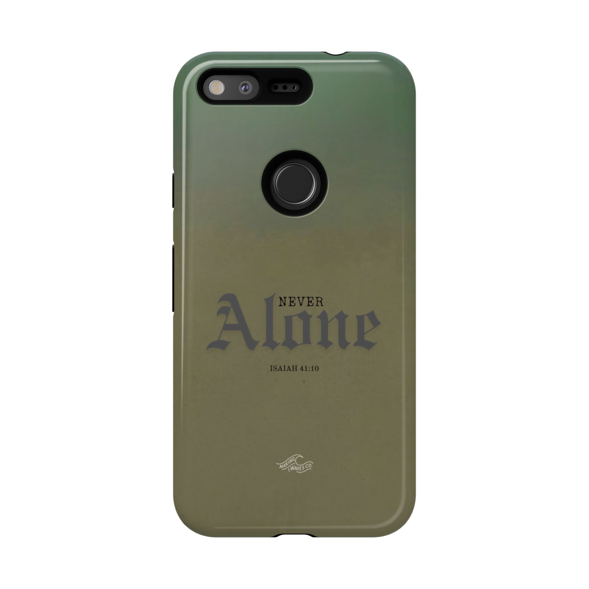 Never Alone Coastal Christian Samsung Phone Case