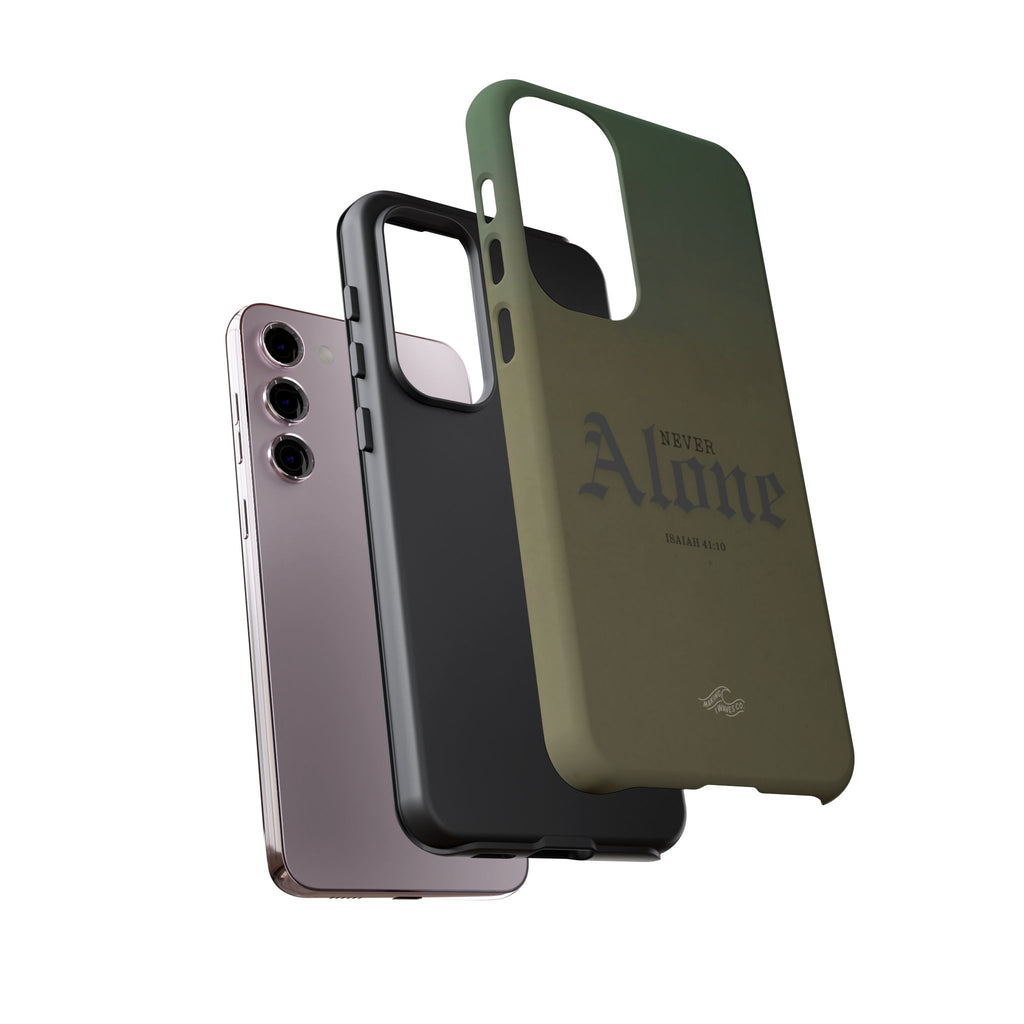 Never Alone Coastal Christian Samsung Phone Case