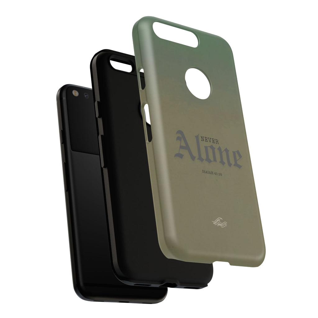 Never Alone Coastal Christian Samsung Phone Case