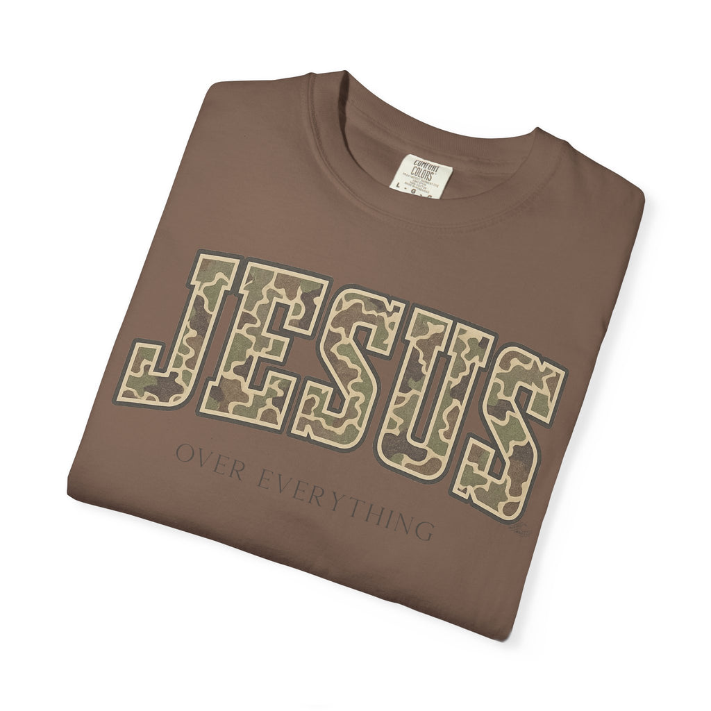 Jesus over everything Camo Unisex Tee