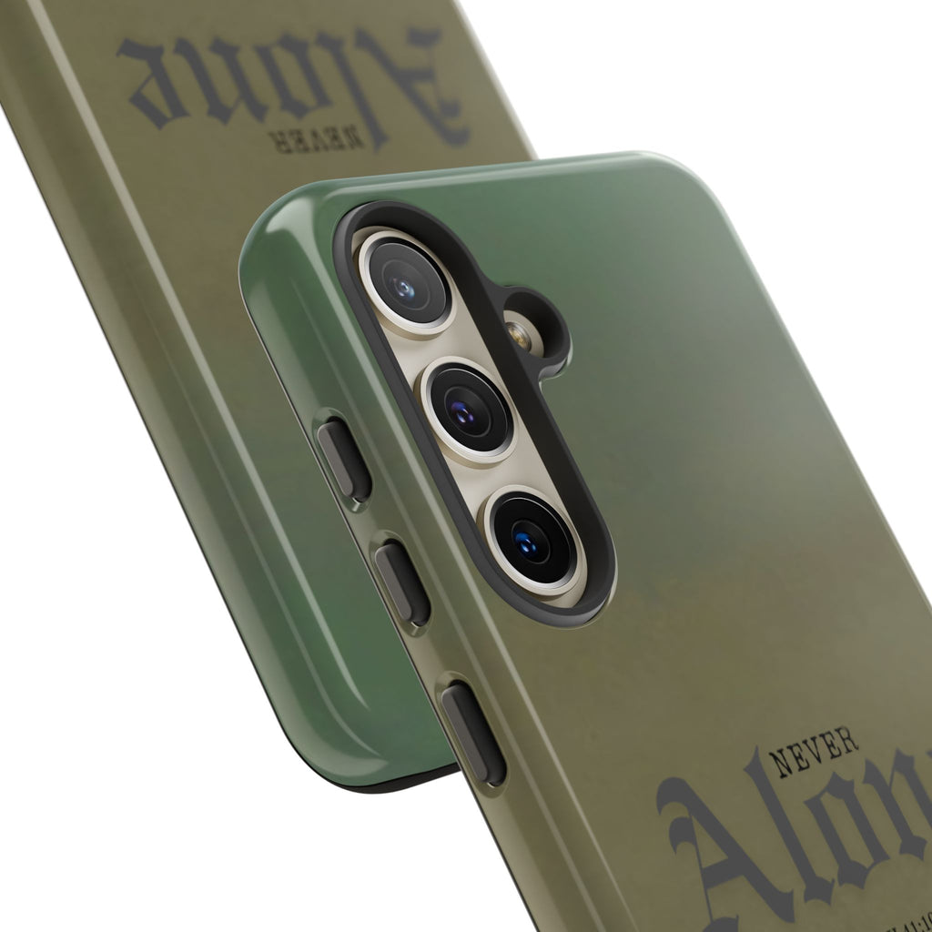 Never Alone Coastal Christian Samsung Phone Case