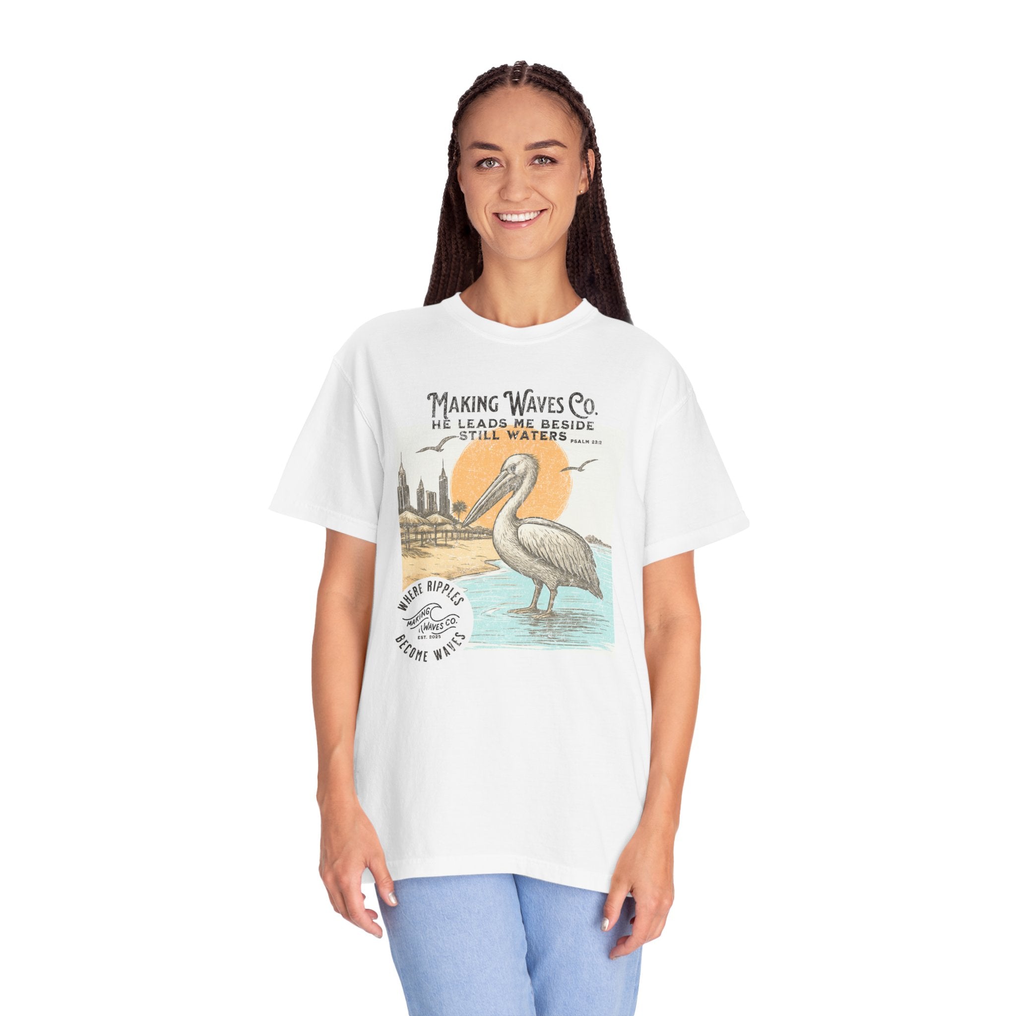 He leads me beside still waters Unisex Tee