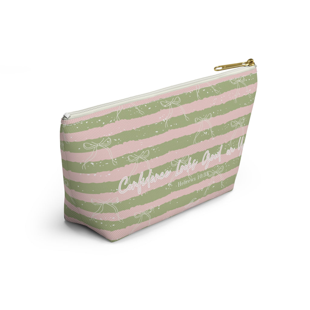 Confidence Looks Good on You | Faith-Based Makeup Bag | Christian Accessory Pouch