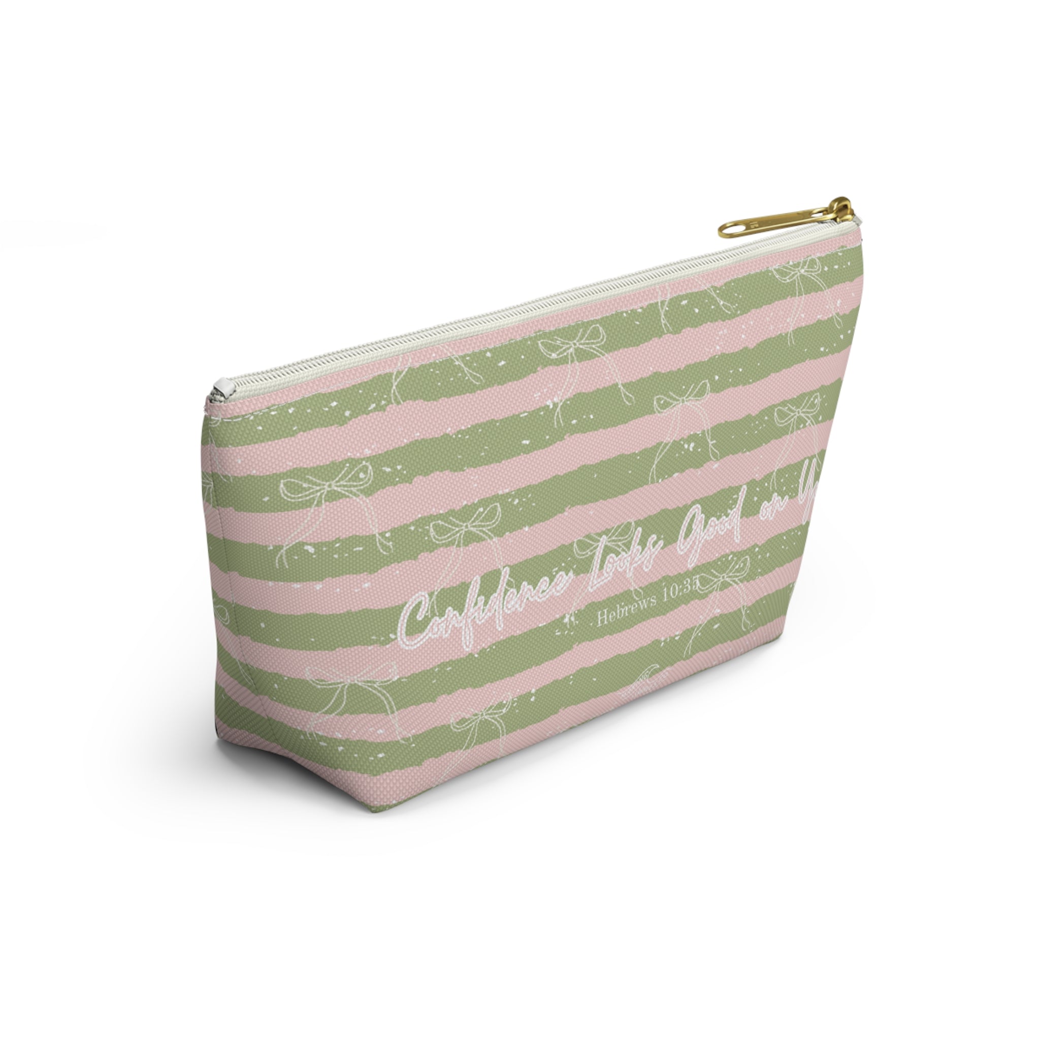 Confidence Looks Good on You | Faith-Based Makeup Bag | Christian Accessory Pouch