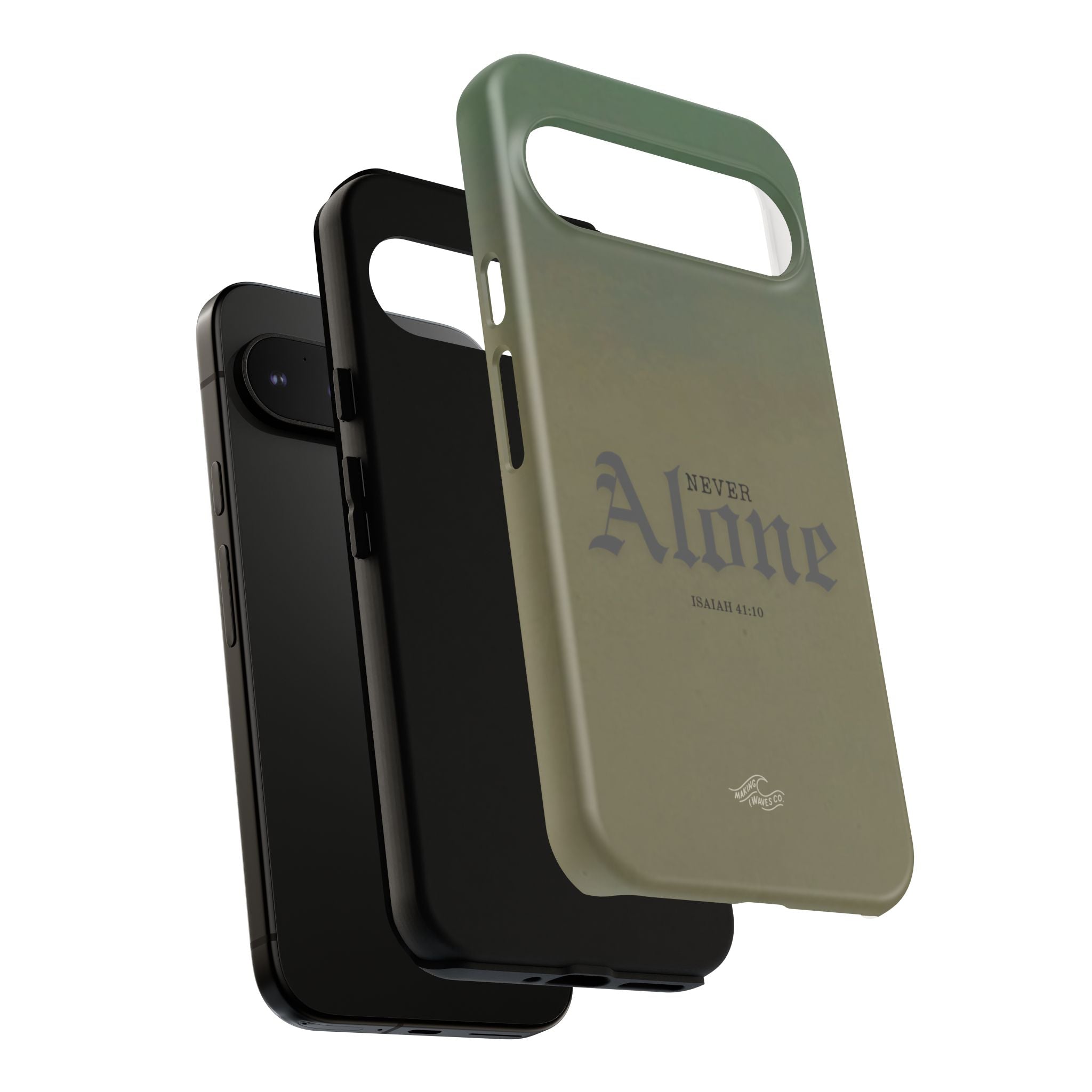 Never Alone Coastal Christian Samsung Phone Case