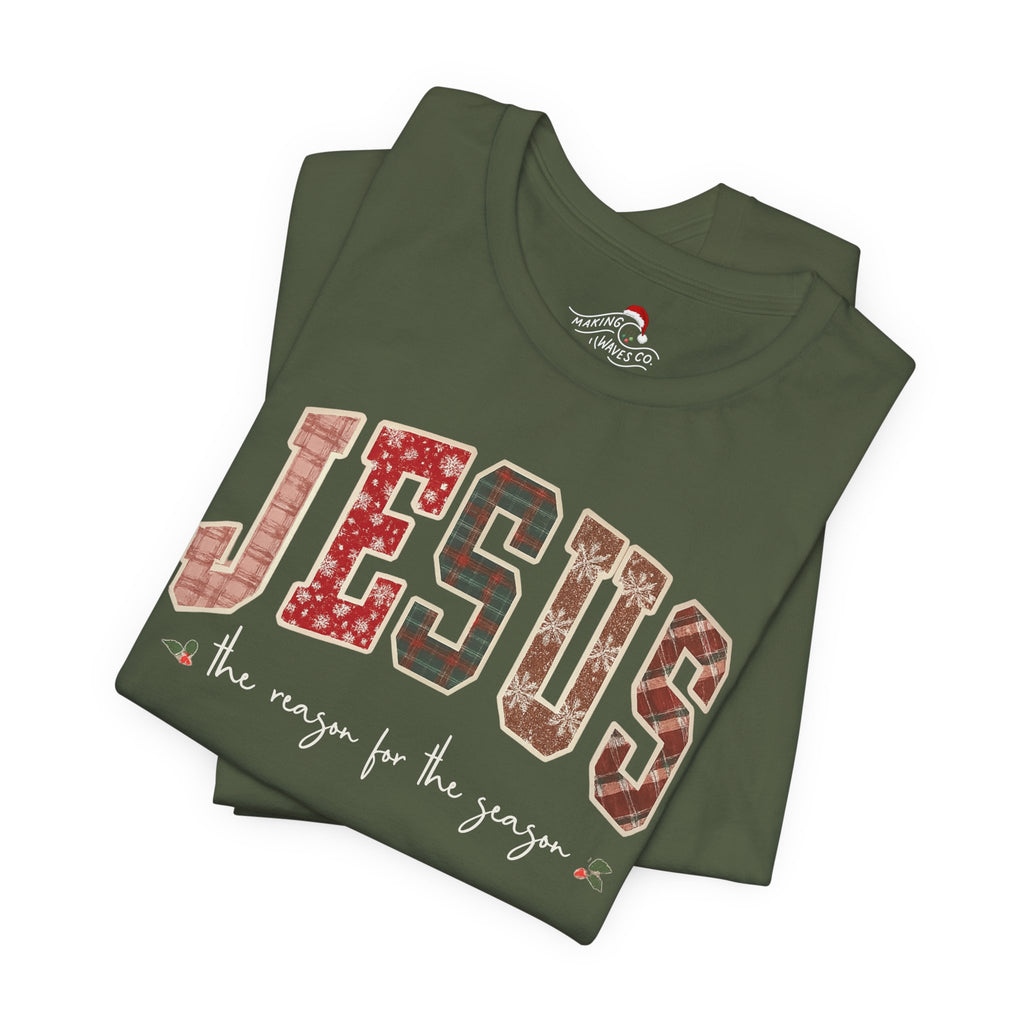 JESUS is the reason pattern — Coastal Soft Tee