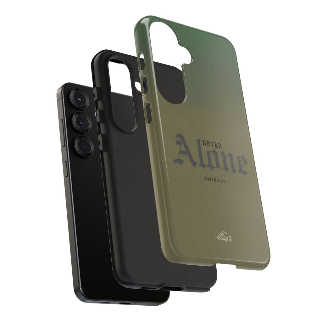 Never Alone Coastal Christian Samsung Phone Case