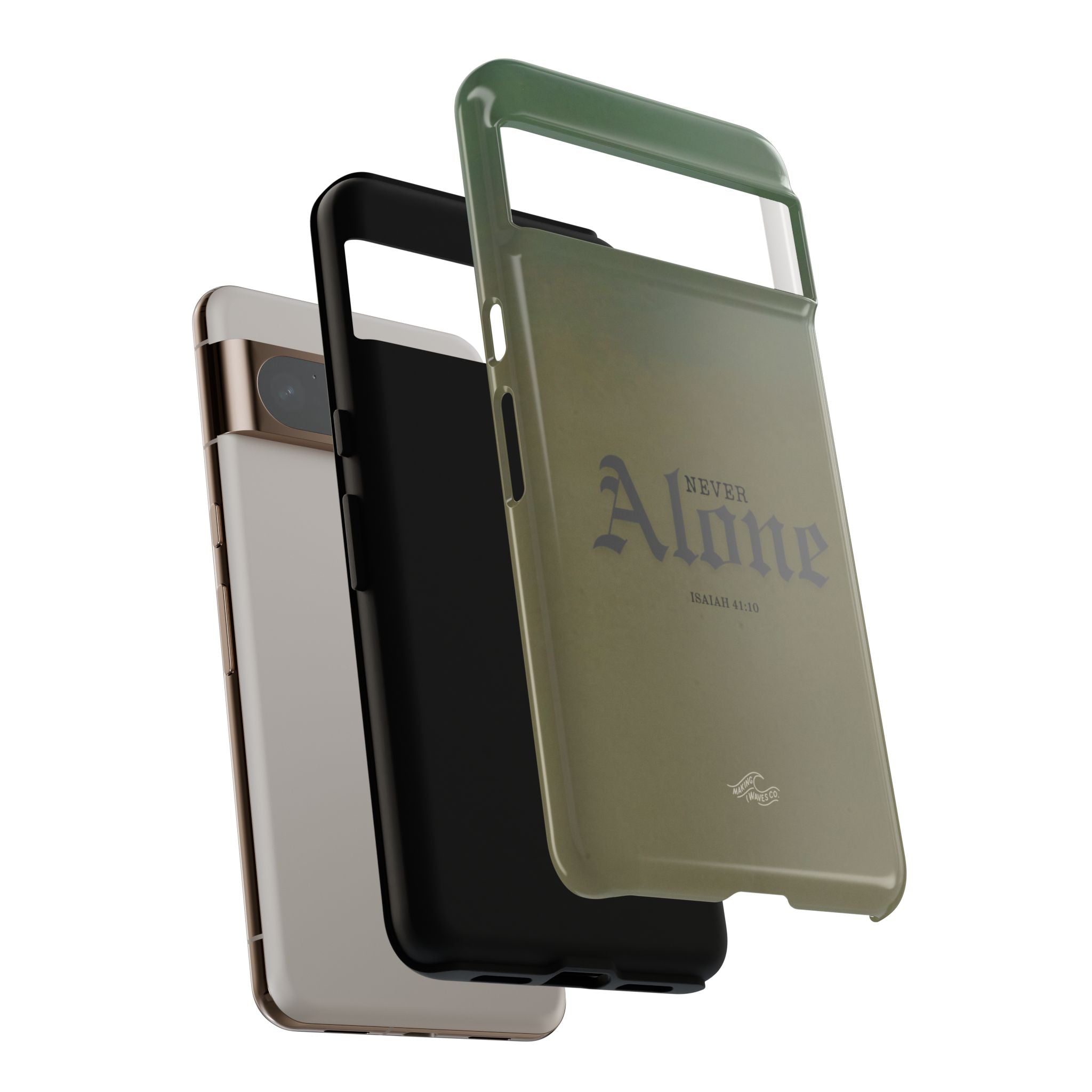 Never Alone Coastal Christian Samsung Phone Case