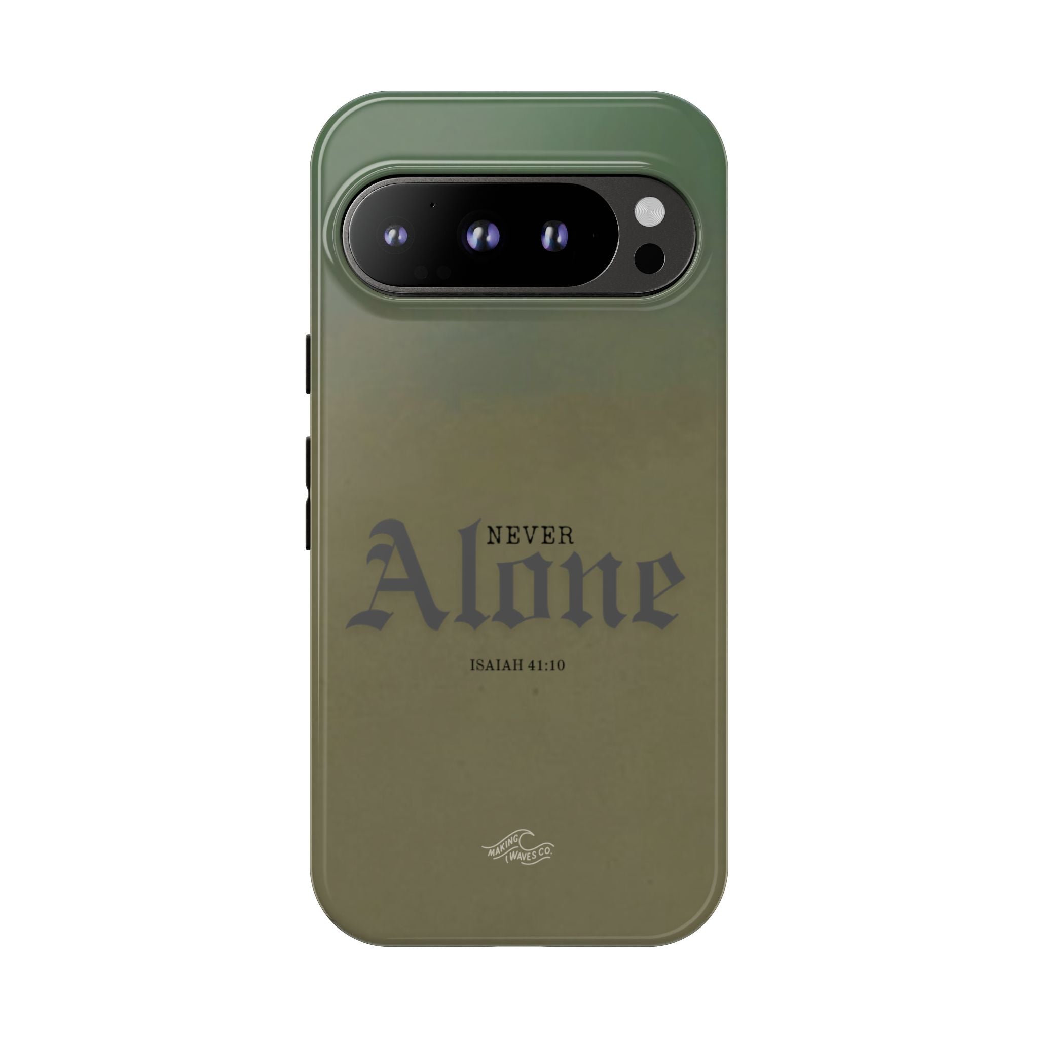 Never Alone Coastal Christian Samsung Phone Case