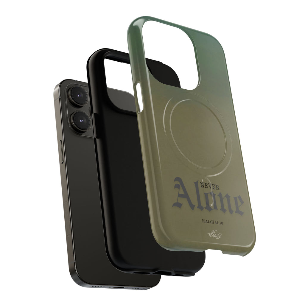Never Alone Coastal Christian MagSafe iPhone Case