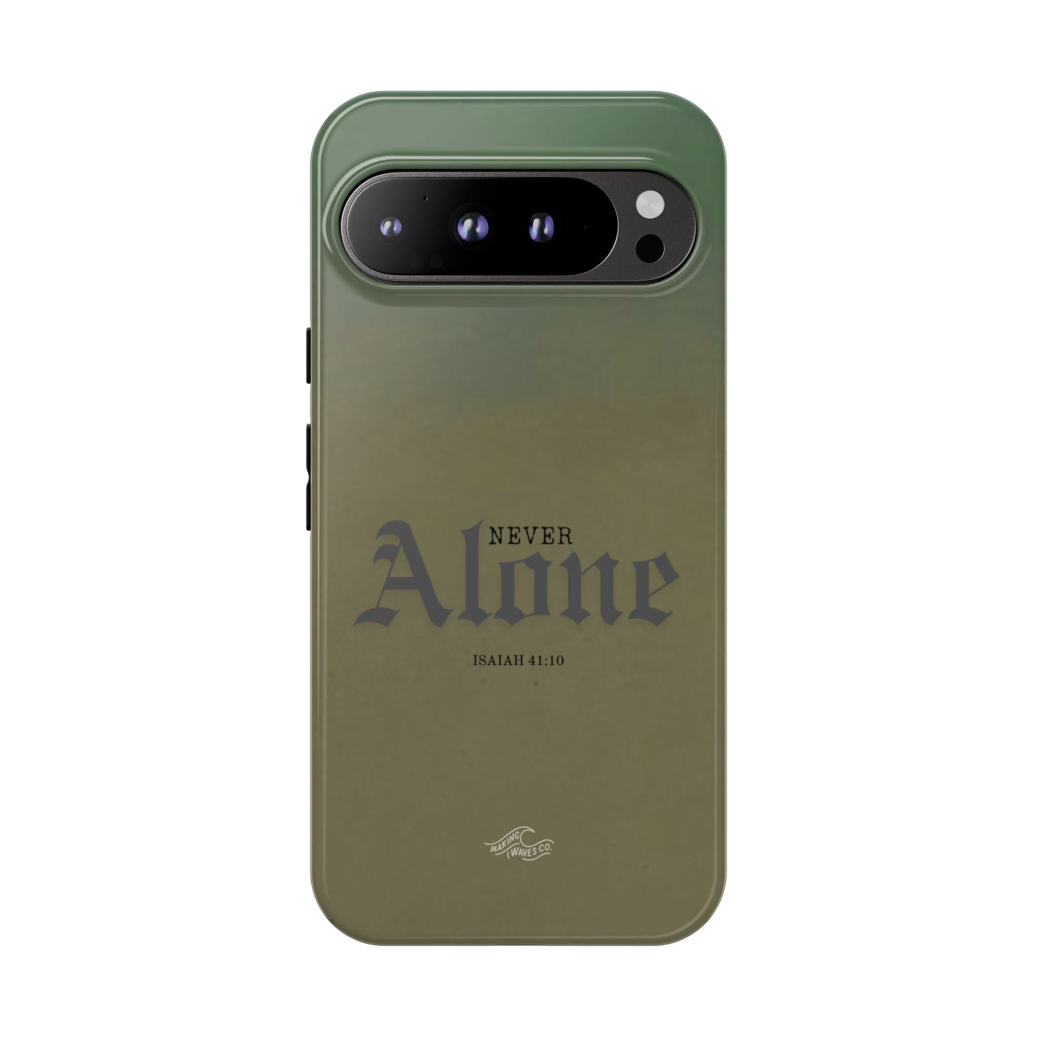 Never Alone Coastal Christian Samsung Phone Case