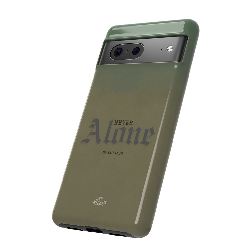 Never Alone Coastal Christian Samsung Phone Case