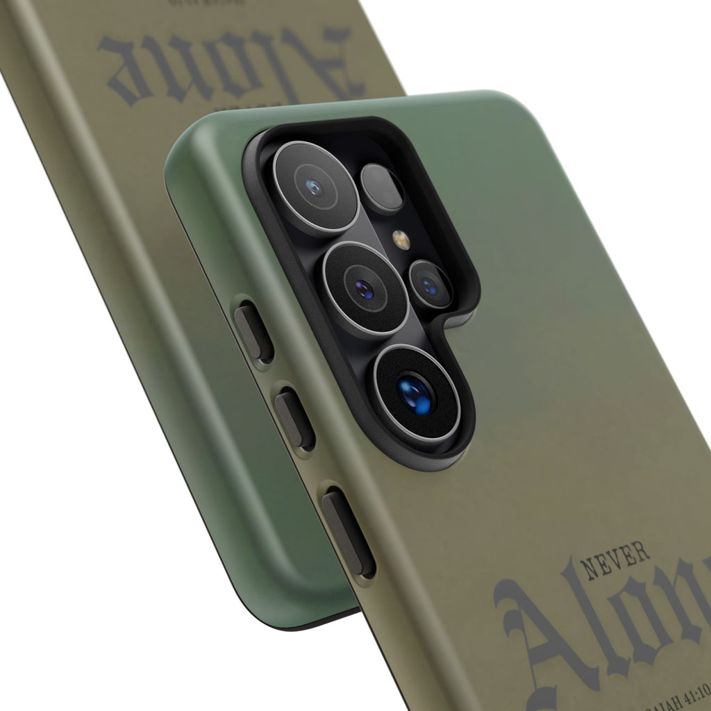 Never Alone Coastal Christian Samsung Phone Case