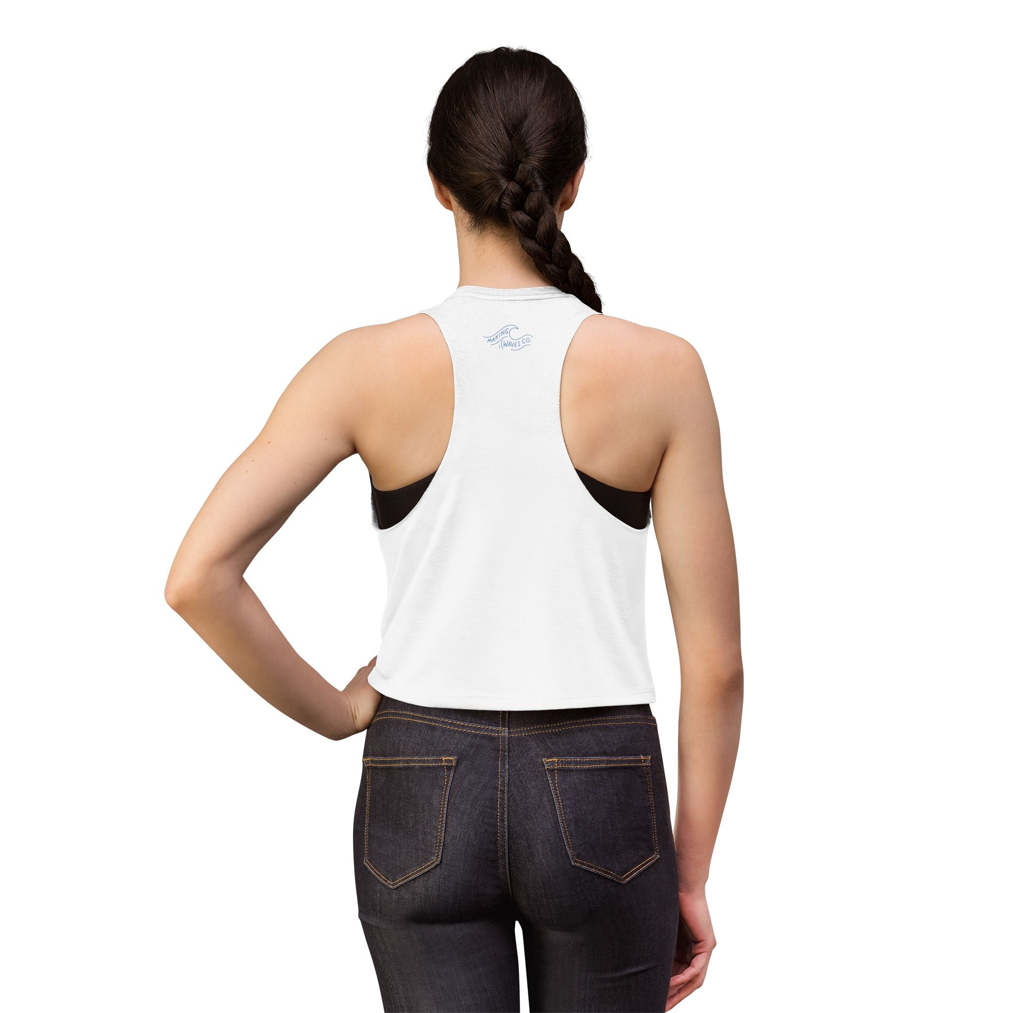 Waves and Worship  - Coastal Soft Crop Tank