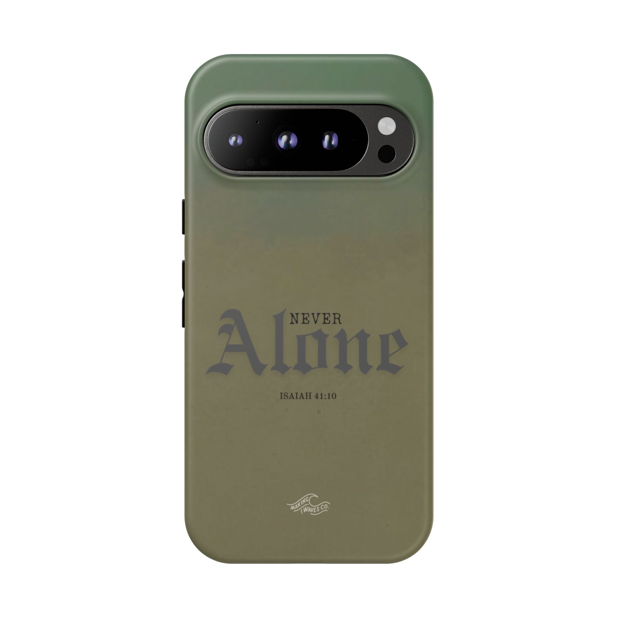 Never Alone Coastal Christian Samsung Phone Case