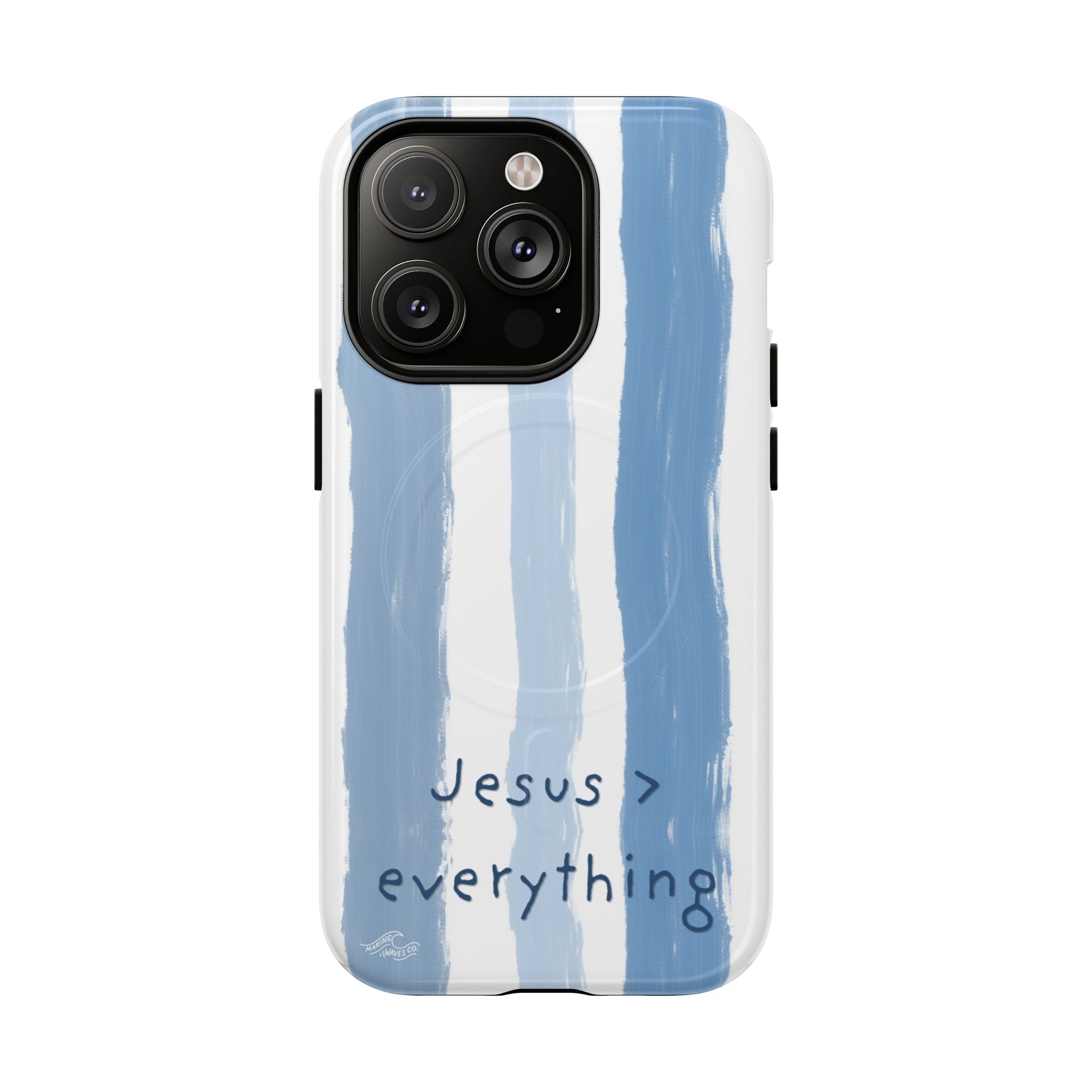 Jesus > Everything Coastal Christian MagSafe iPhone Case