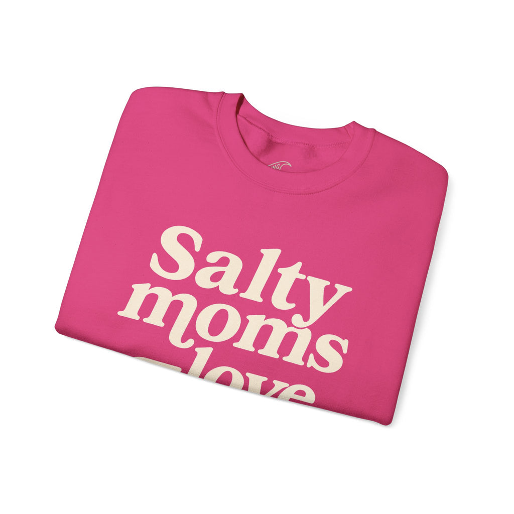 Salty Moms Love Jesus - Coastal Core Crewneck