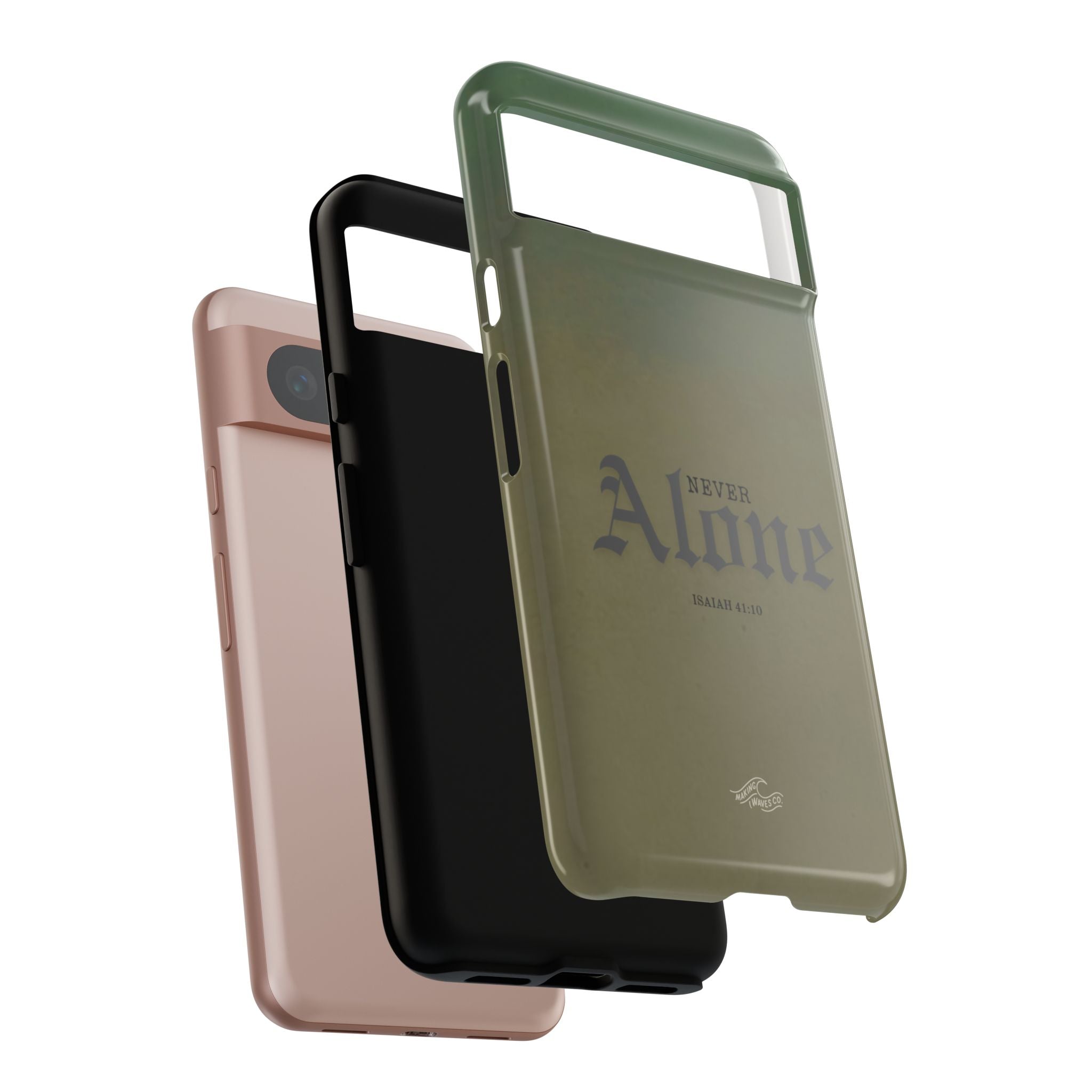 Never Alone Coastal Christian Samsung Phone Case