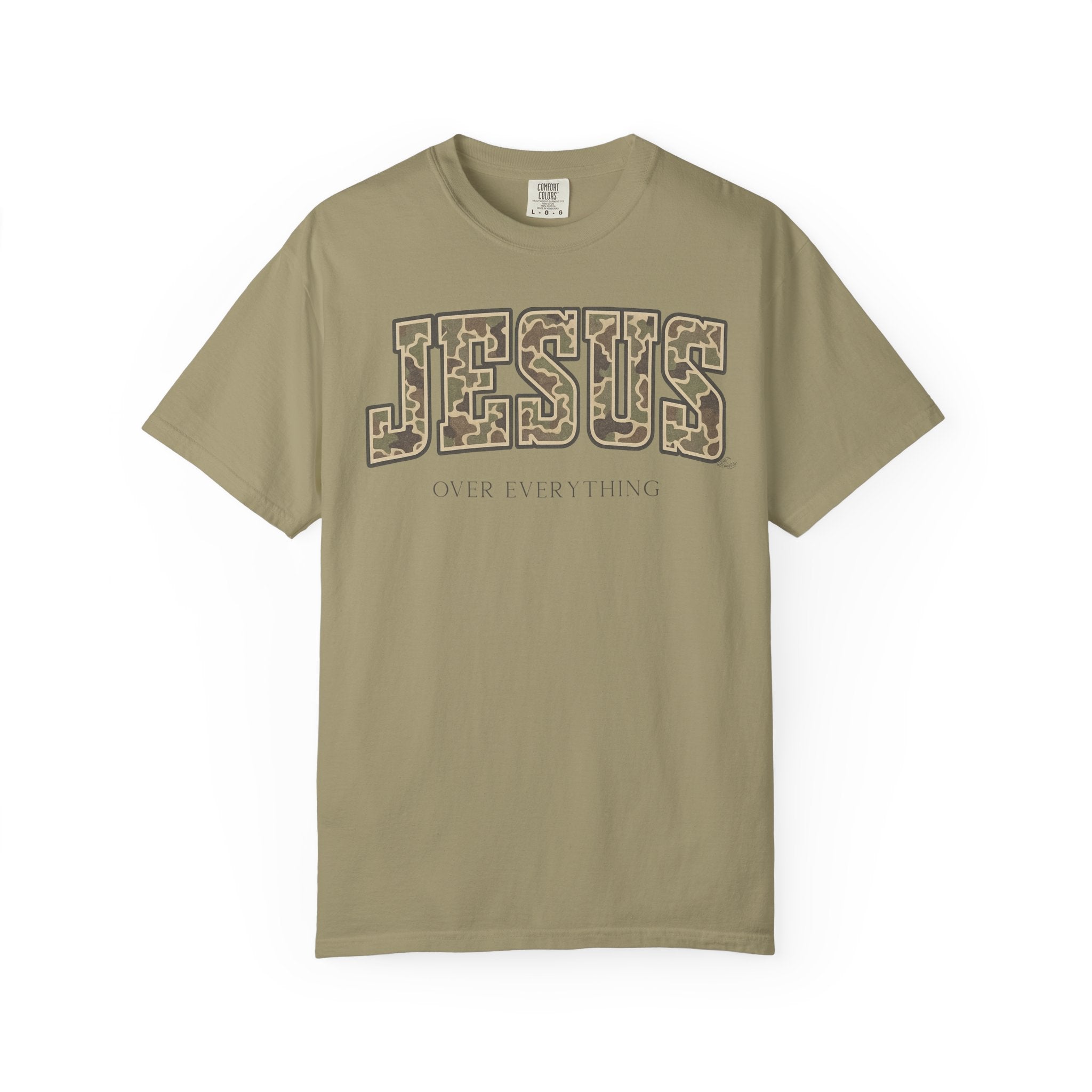 Jesus over everything Camo Unisex Tee
