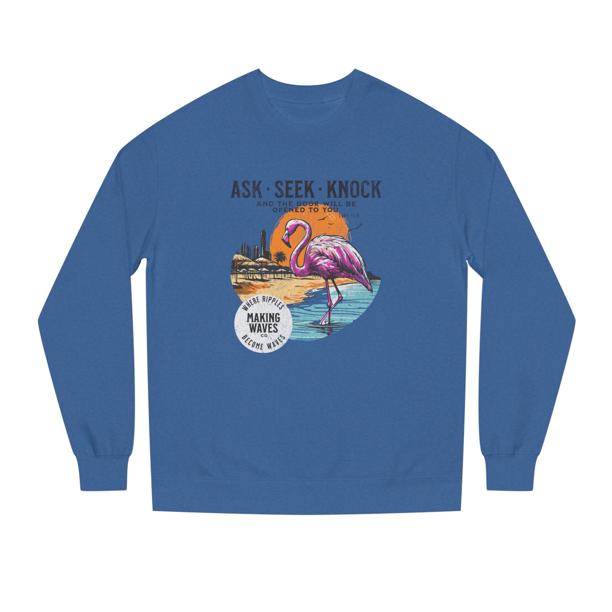 Ask • Seek • Knock Midweight Unisex Crewneck