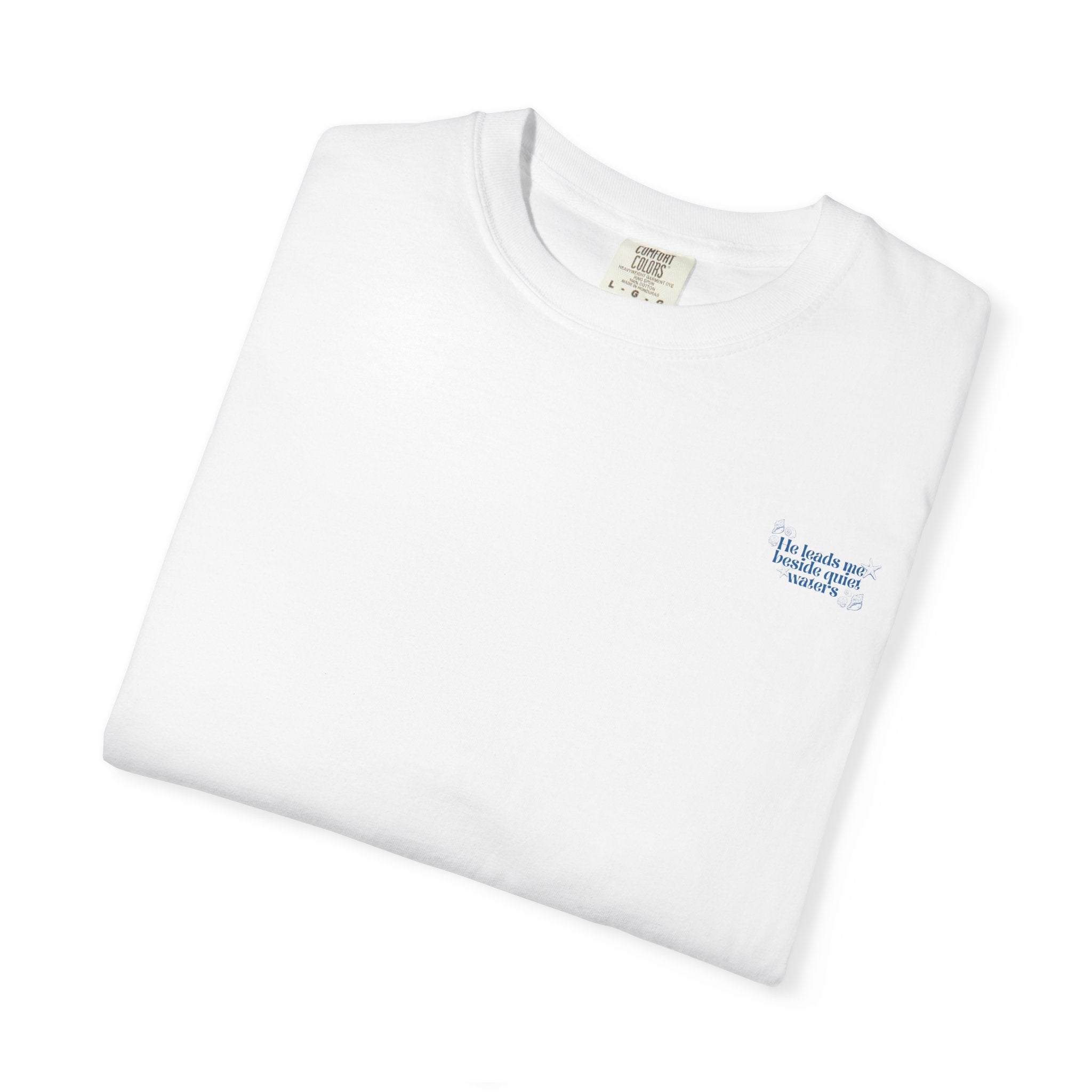 He Leads Me Beside Quiet Waters - Coastal Heritage Tee