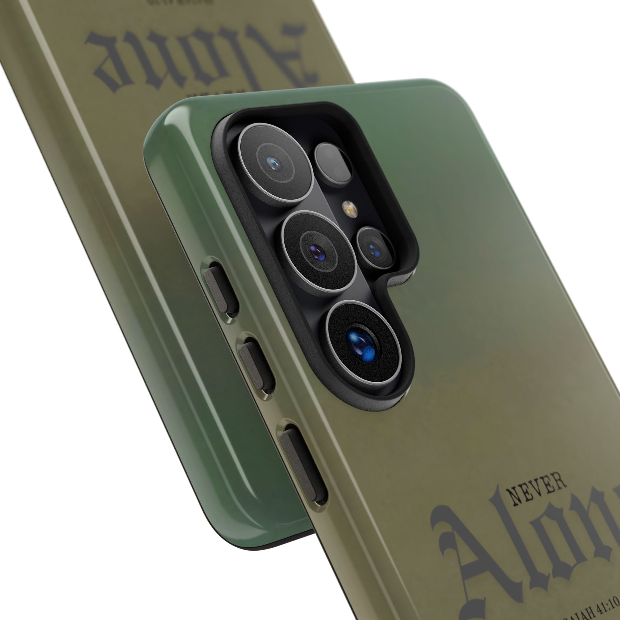Never Alone Coastal Christian Samsung Phone Case