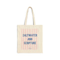 Saltwater & Scripture Coastal Christian Tote Bag