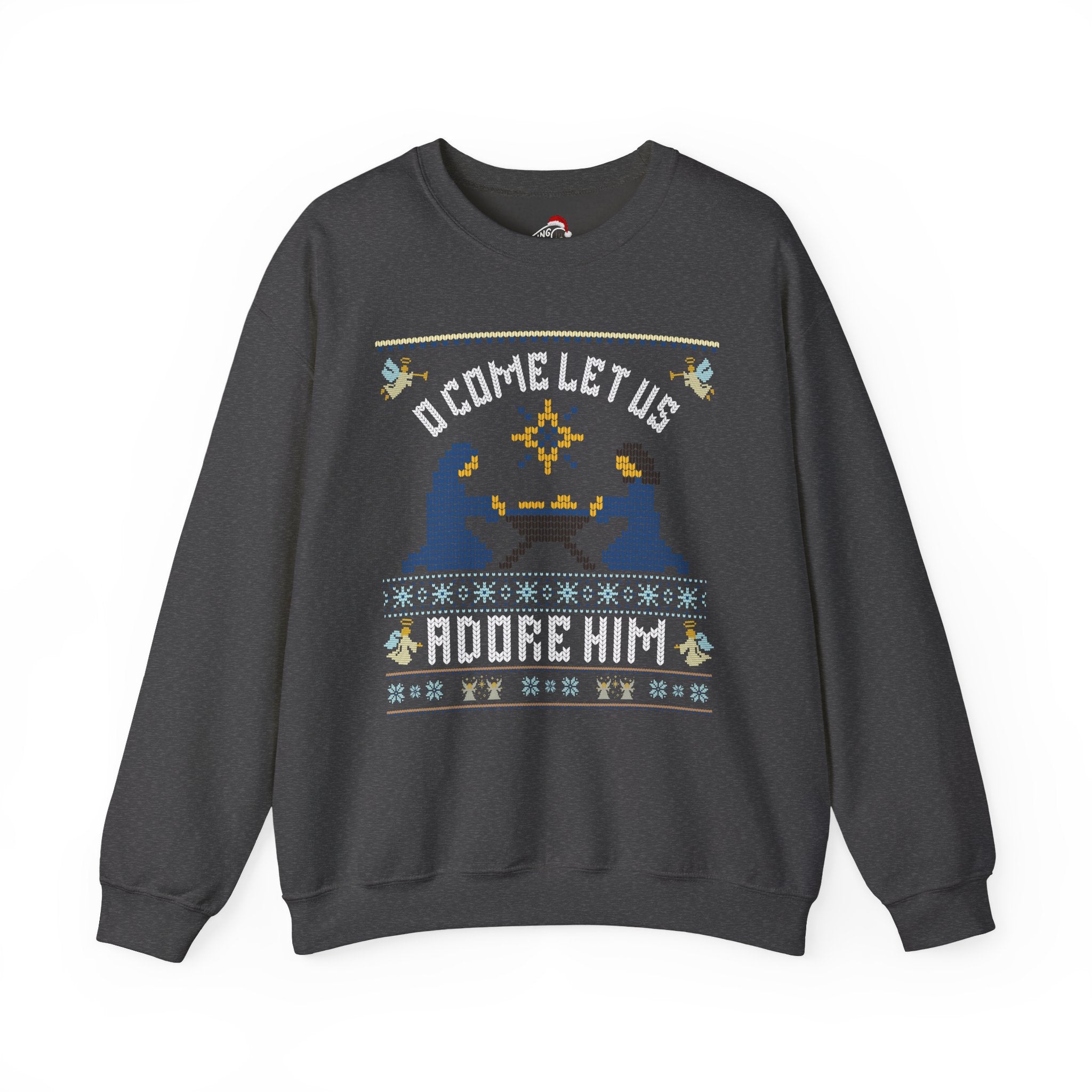 O Come Let Us Adore Him Crewneck