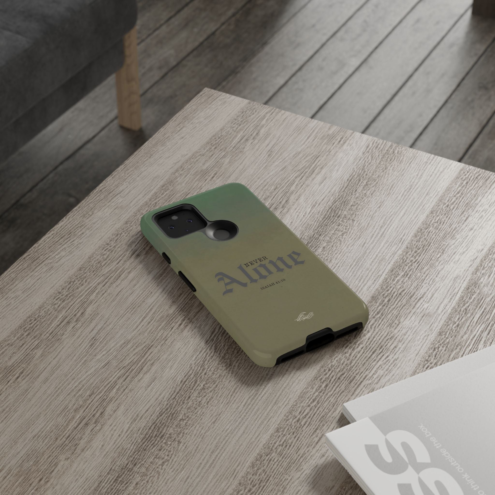 Never Alone Coastal Christian Samsung Phone Case