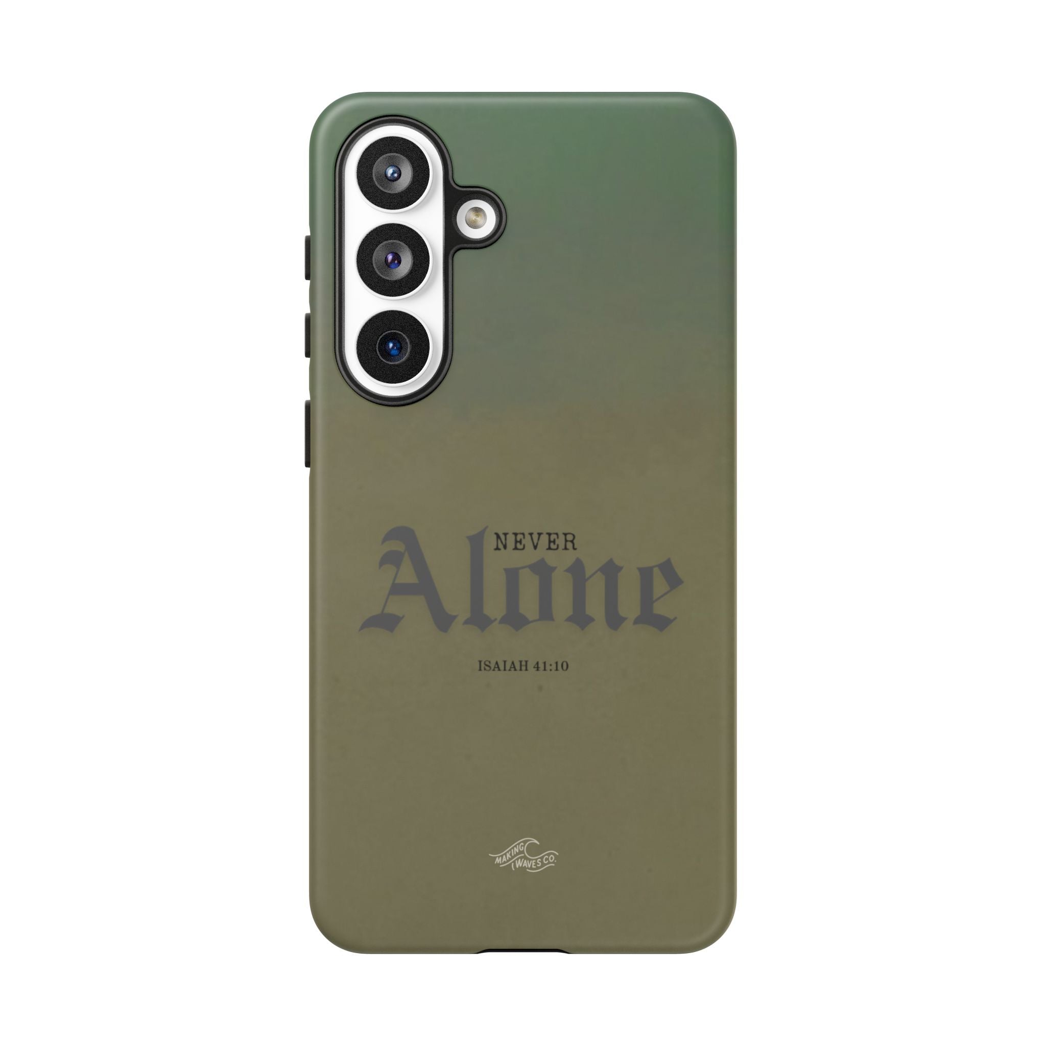 Never Alone Coastal Christian Samsung Phone Case