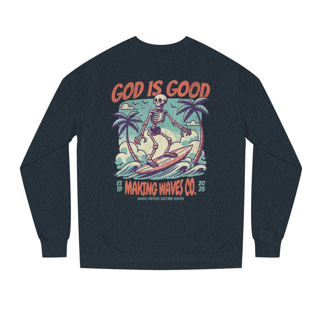God is Good Midweight Unisex Crewneck