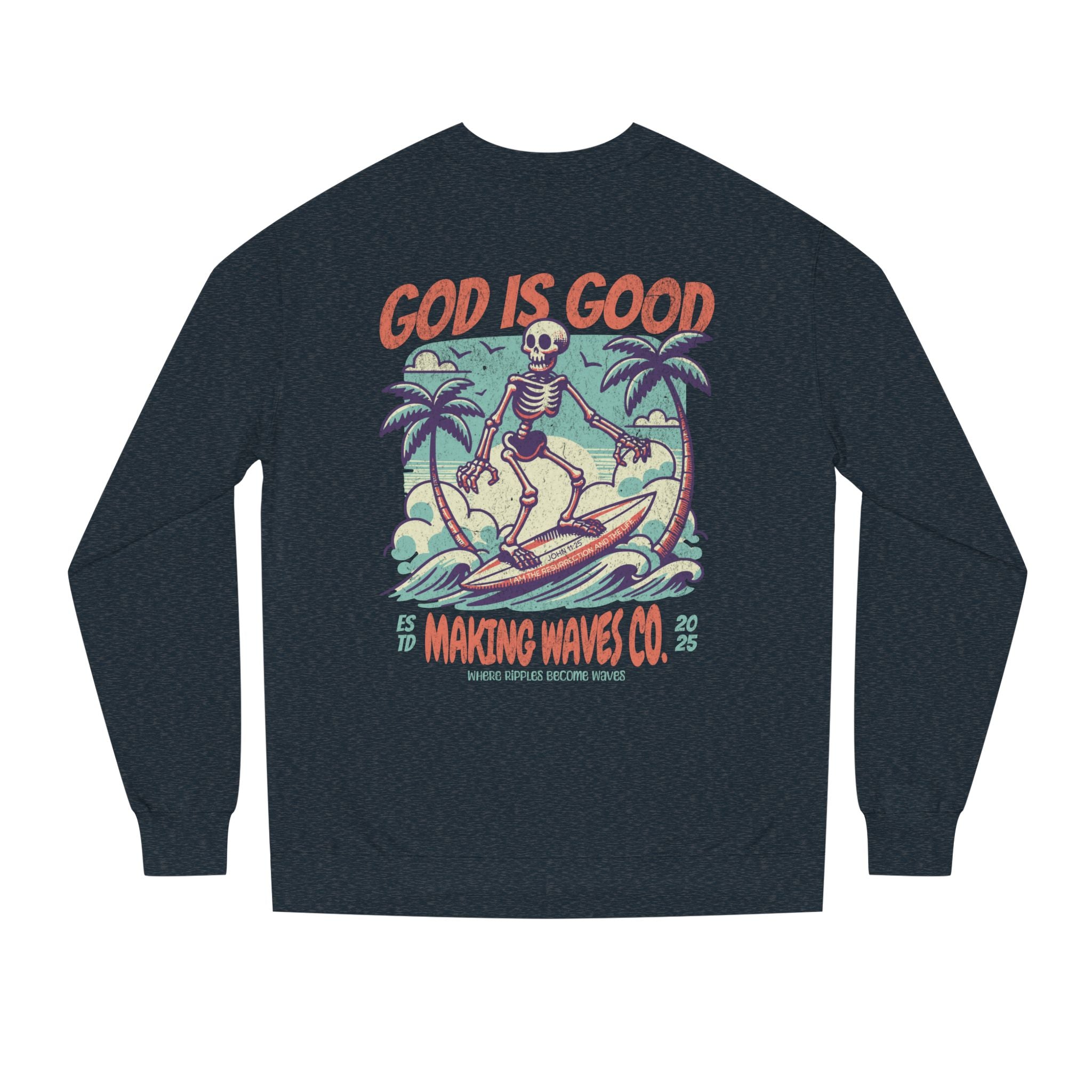 God is Good Midweight Unisex Crewneck