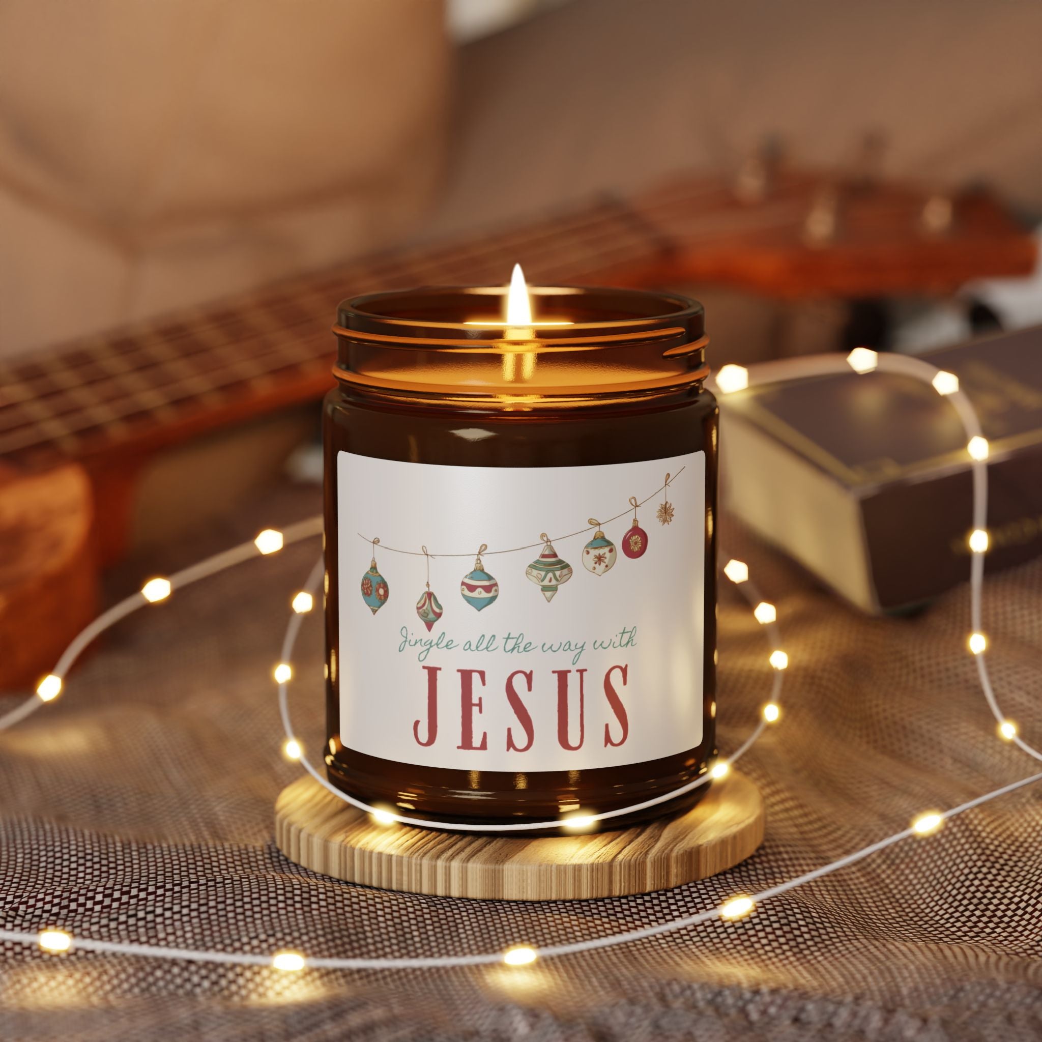 Jingle All the Way With Jesus  Soy Candle (Multiple Sizes)