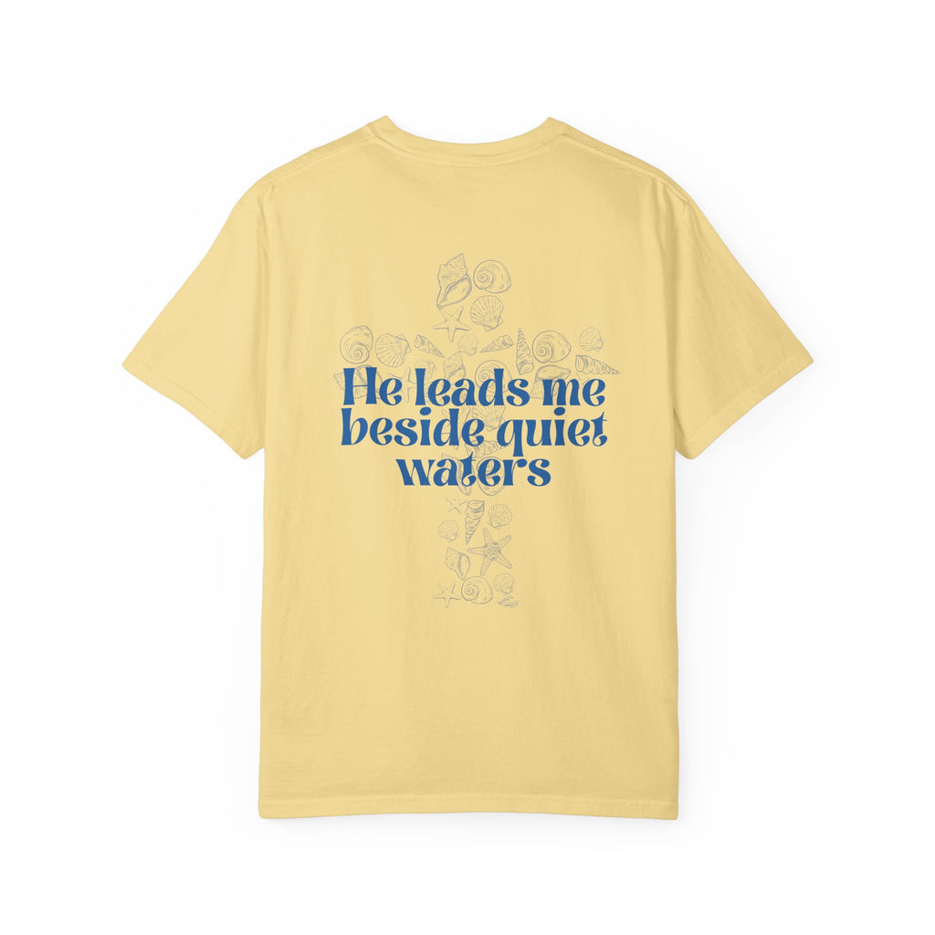 He Leads Me Beside Quiet Waters - Coastal Heritage Tee